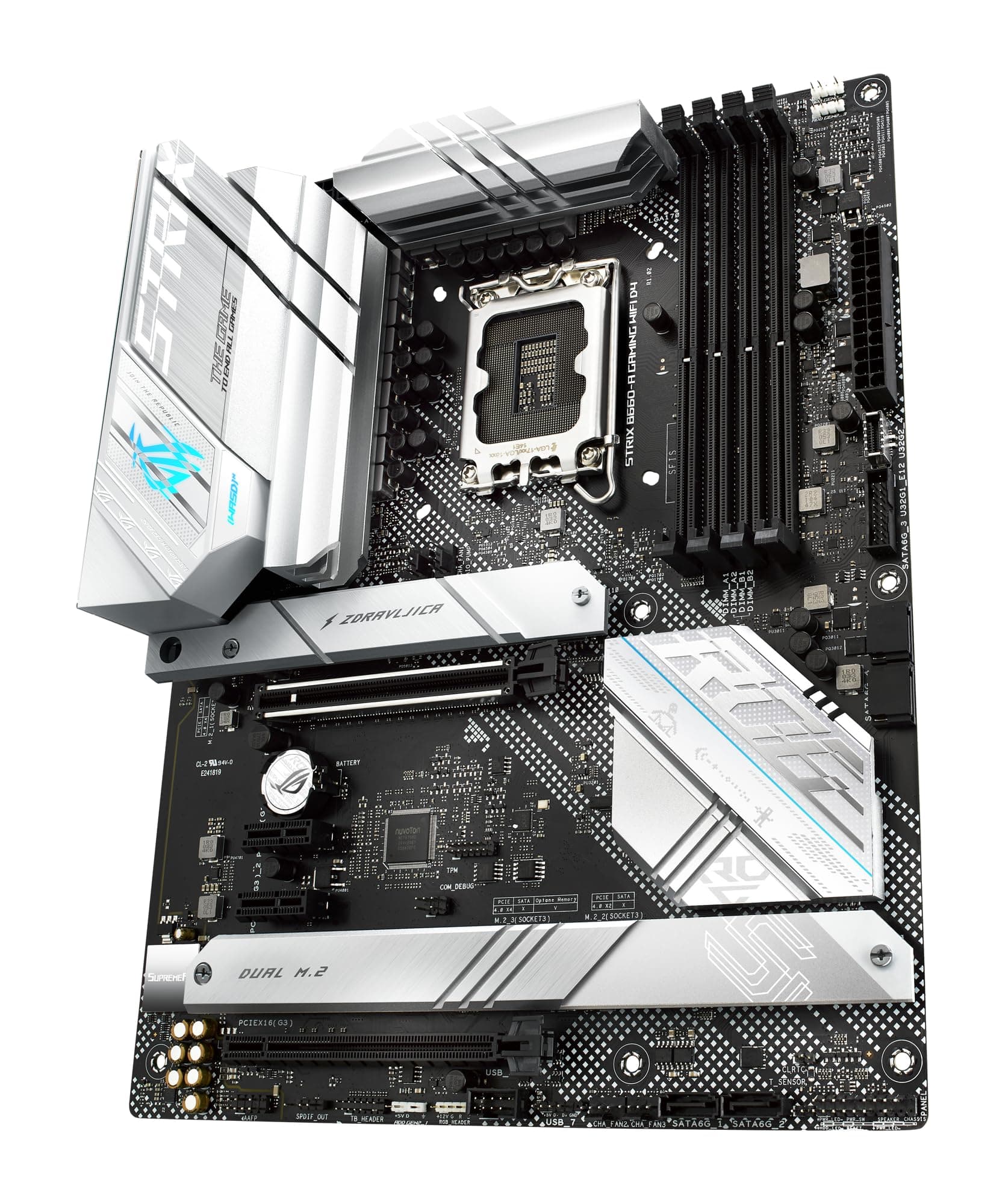 ASUS ROG Strix B660-A Gaming WiFi D4 Mainboard Sockel Intel LGA 1700 (Intel B660, ATX, DDR4 Speicher, PCIe 5.0, WiFi 6, 3X M.2, Aura Sync) Bild 7