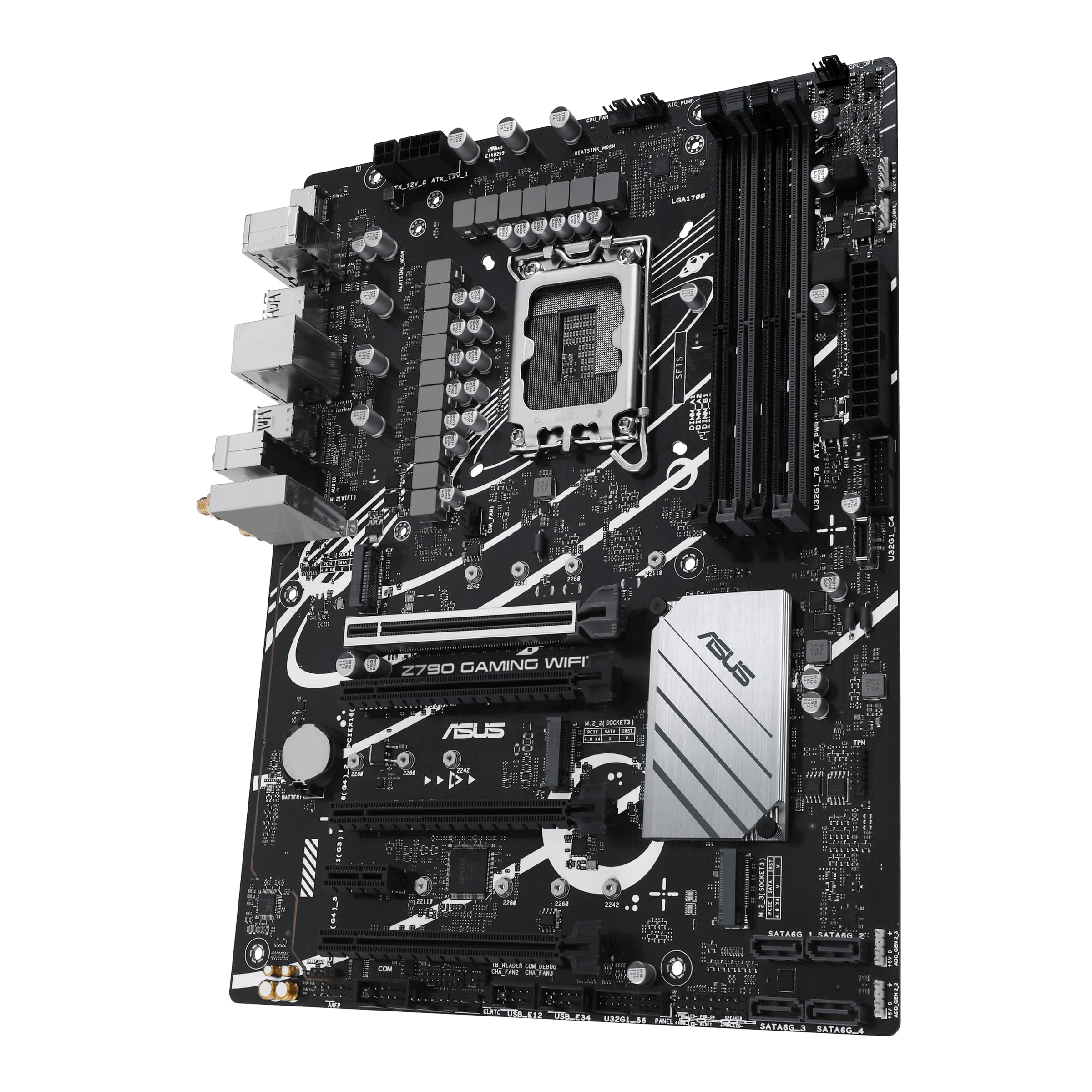 ASUS Z790 GAMING WIFI7 LGA 1700 ATX Motherboard mit PCIe 5.0, drei M.2 Steckplätzen, 14 + 1 DrMOS, DDR5, WIFI 7, Realtek 1 GB LAN, HDMI TM, USB 3.2 Gen 2x2 Type-C, Front USB 3.2 Gen 1 Type-C Bild 3