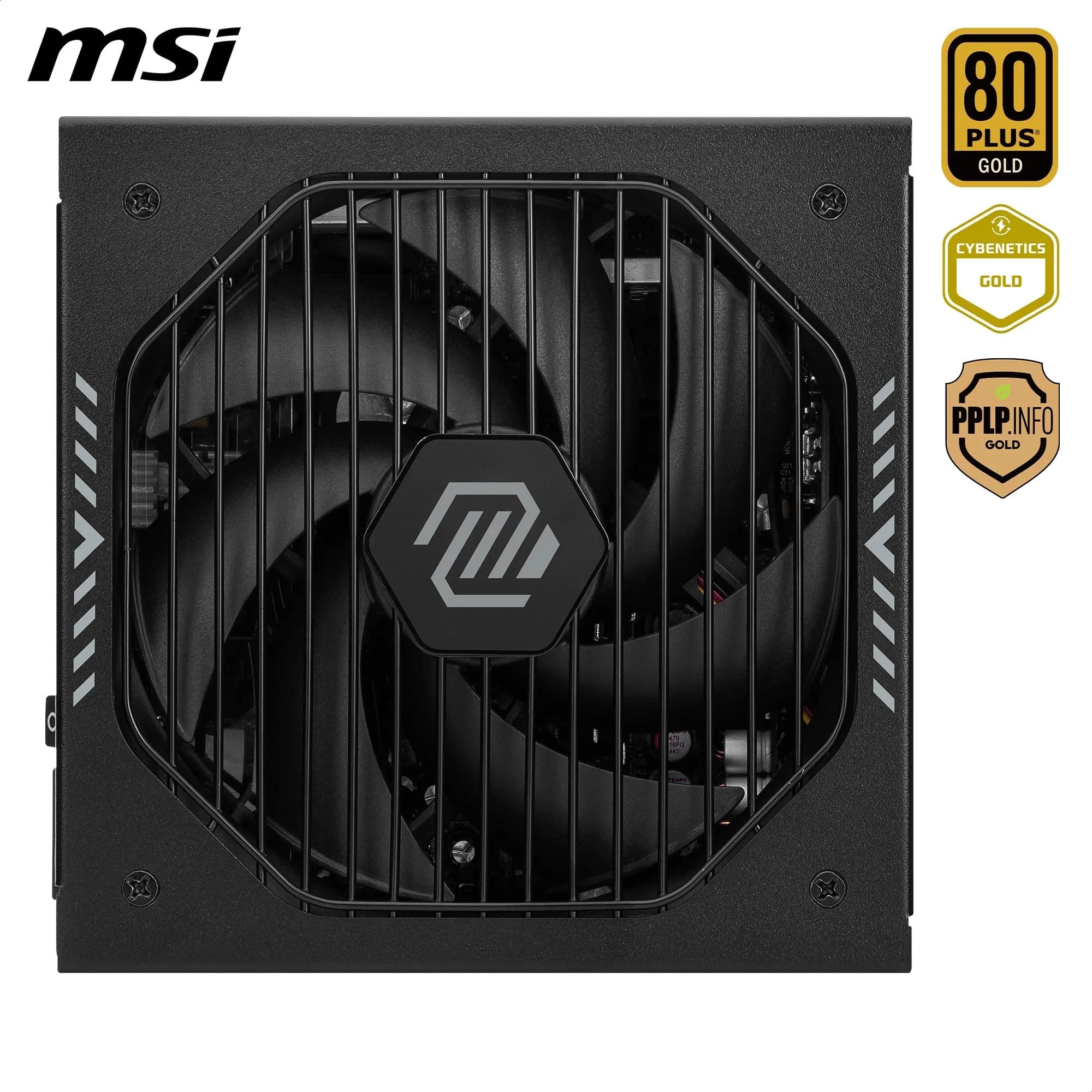 MSI MAG A1000GLS PCIE5 Netzteil, 1000 W, 80 Plus Gold, ATX 3.1, PCIe 5.1 GPU-Unterstützung, Native 12V-2x6, zweifarbiger 12V-2x6-Stecker, ATX-Netzteil, geprägte Mantelkabel Bild 5