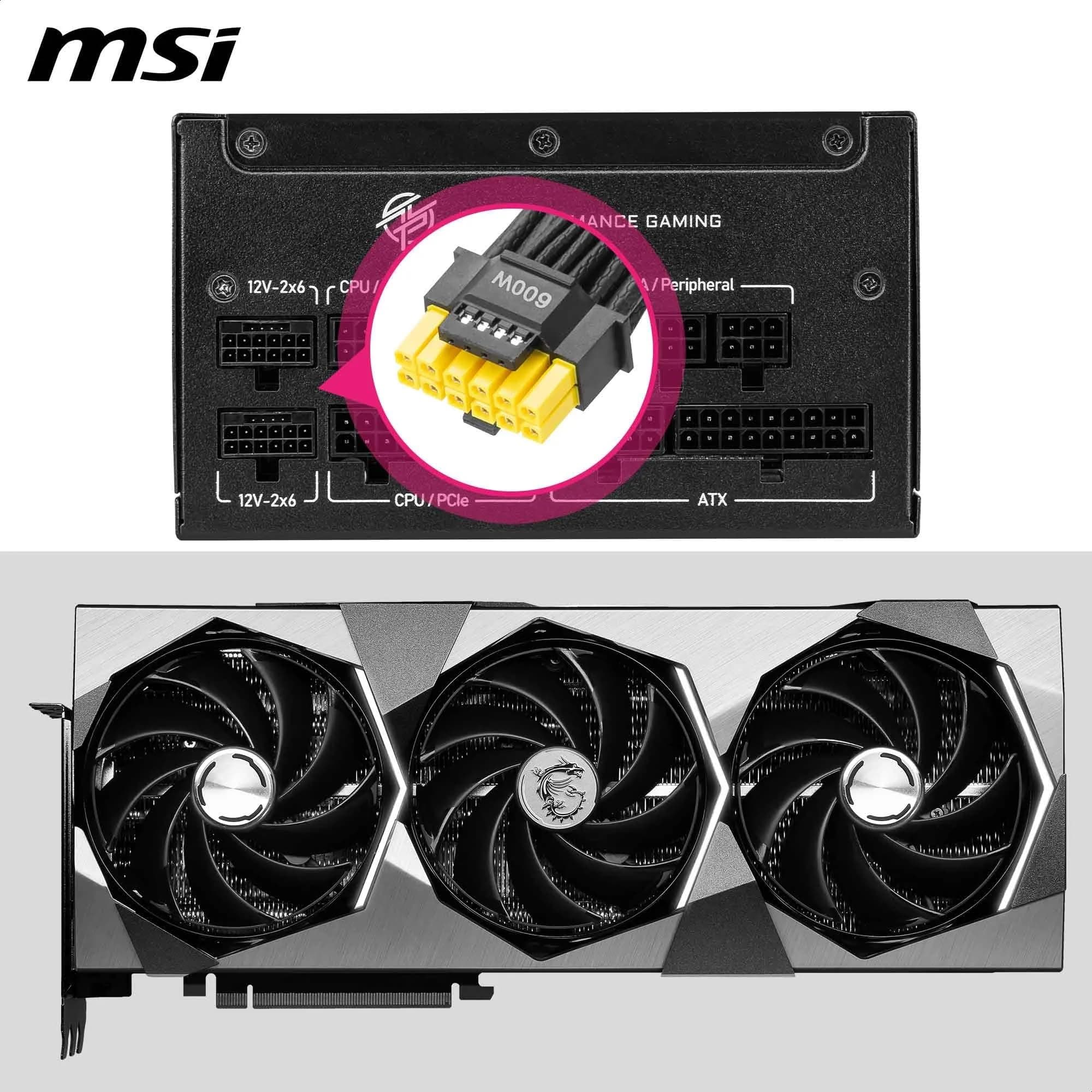MSI MPG A850GS PCIE5 Netzteil, 850 W, 80 Plus Gold, ATX 3.1, PCIe 5.1 50-Serie-GPU-Unterstützung, 12 V-2x6, Kabel mit zweifarbigen 12 V-2x6 Anschlüssen, ATX-Netzteil, geprägte Kabelummantelung 850W PCIE5 Bild 7