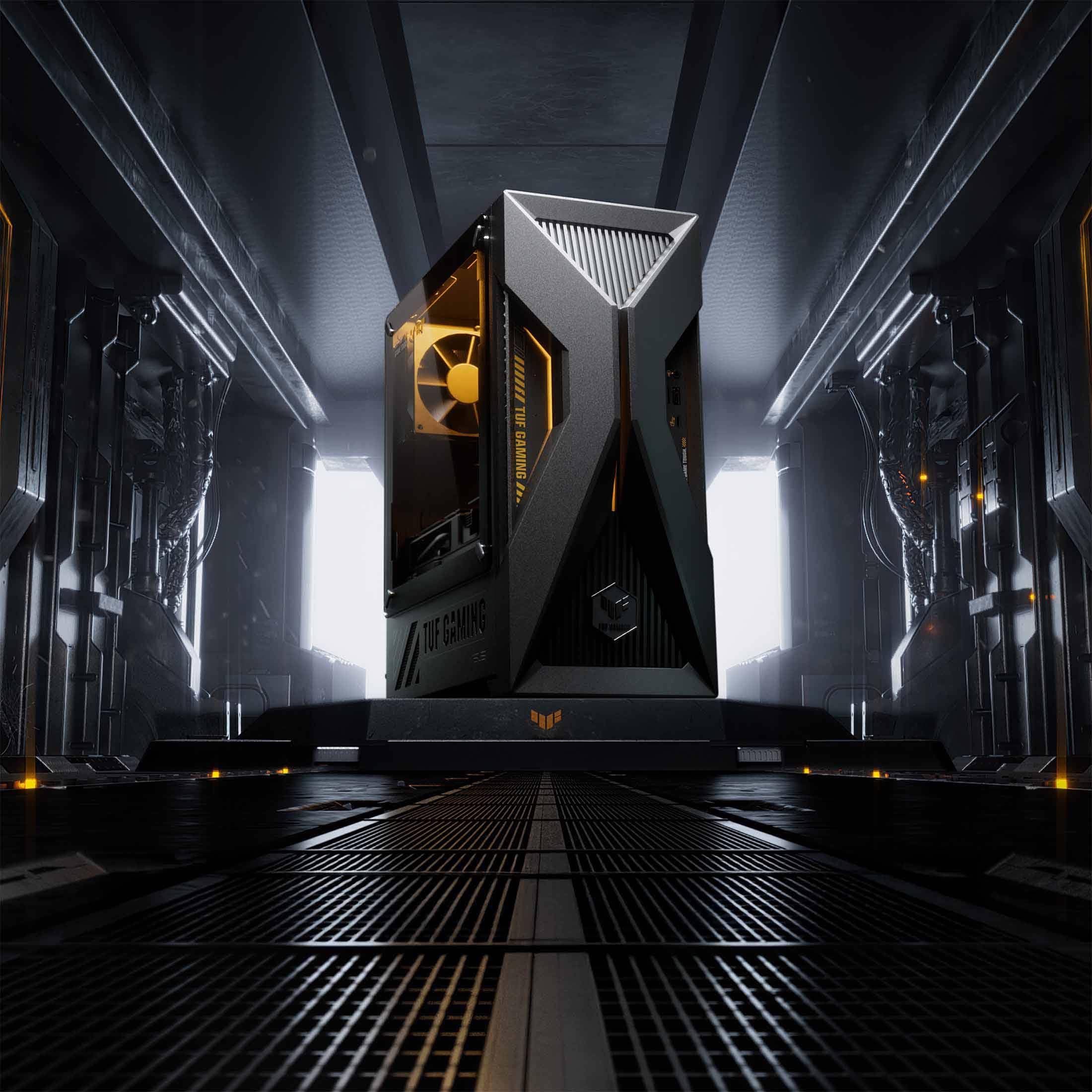 ASUS Tower | TUF Gaming TM500 | Solar Eclipse Gray | AMD Ryzen 5 220 | RAM: 128GB | SSD: 1TB | NVIDIA RTX 5060 | Sichtfenster | LED-Beleuchtung | Windows 11 Pro TUF Gaming TM500 | R5 220 1000 GB 128 GB NVIDIA GeForce RTX 5060 Windows 11 Pro Bild 7