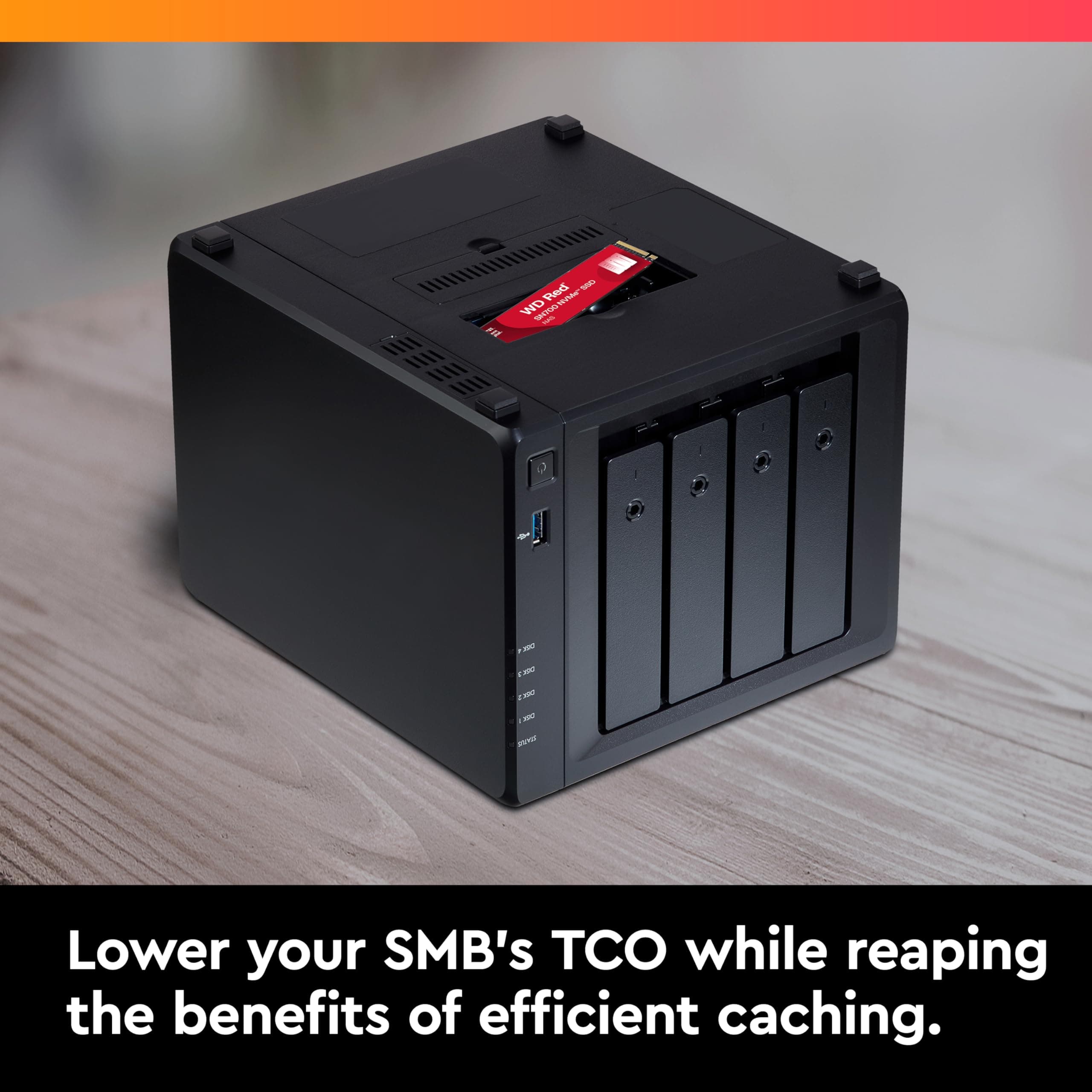 WD Red SN700 2TB NVMe SSD for NAS devices, with robust system responsiveness and exceptional I/O performance Bild 6