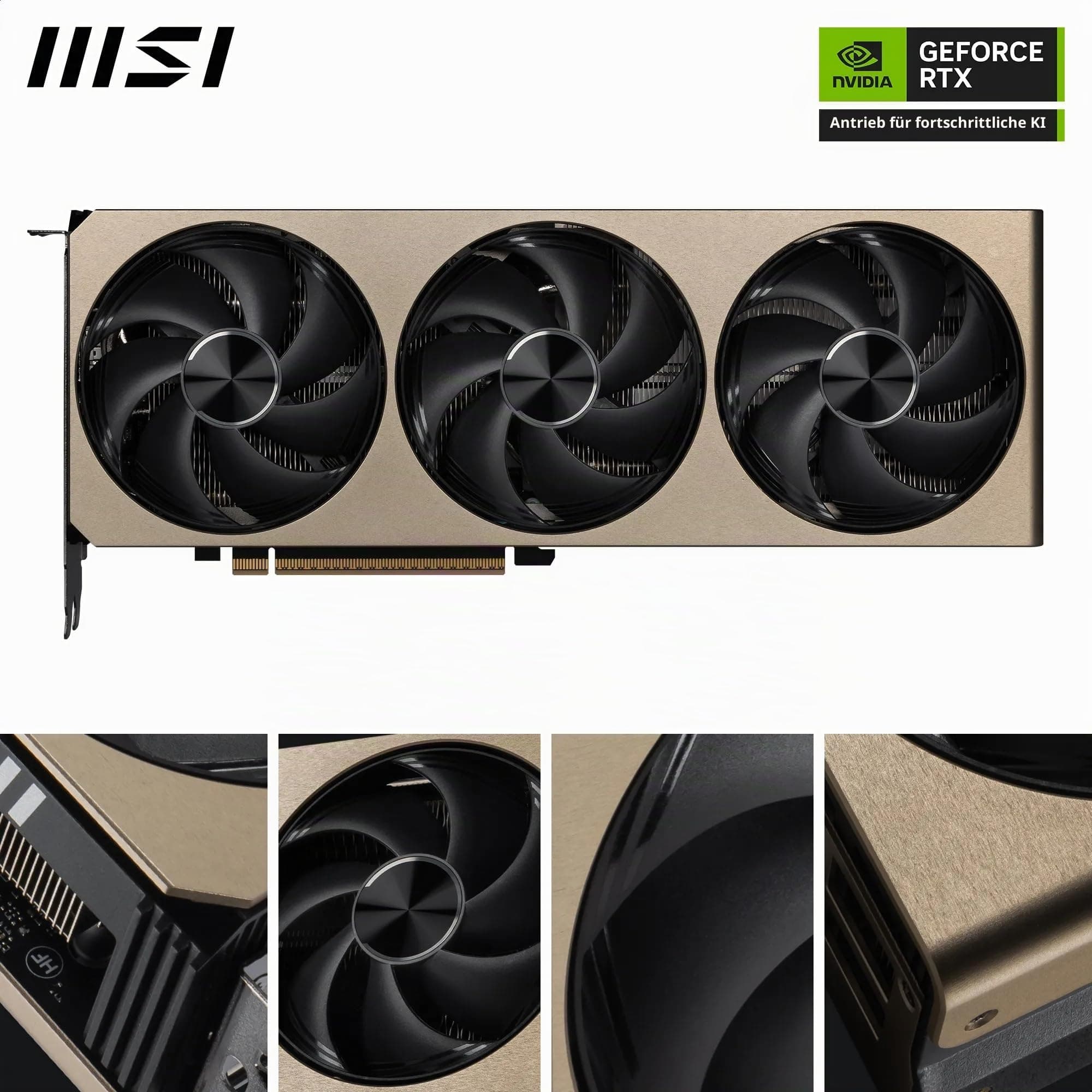 MSI GeForce RTX 5070 12G Inspire 3X OC - 12GB GDDR7 (28Gbps/192-bit), PCIe 5, Boost: 2542 MHz, HDMI 2.1b, DisplayPort 2.1b Bild 3