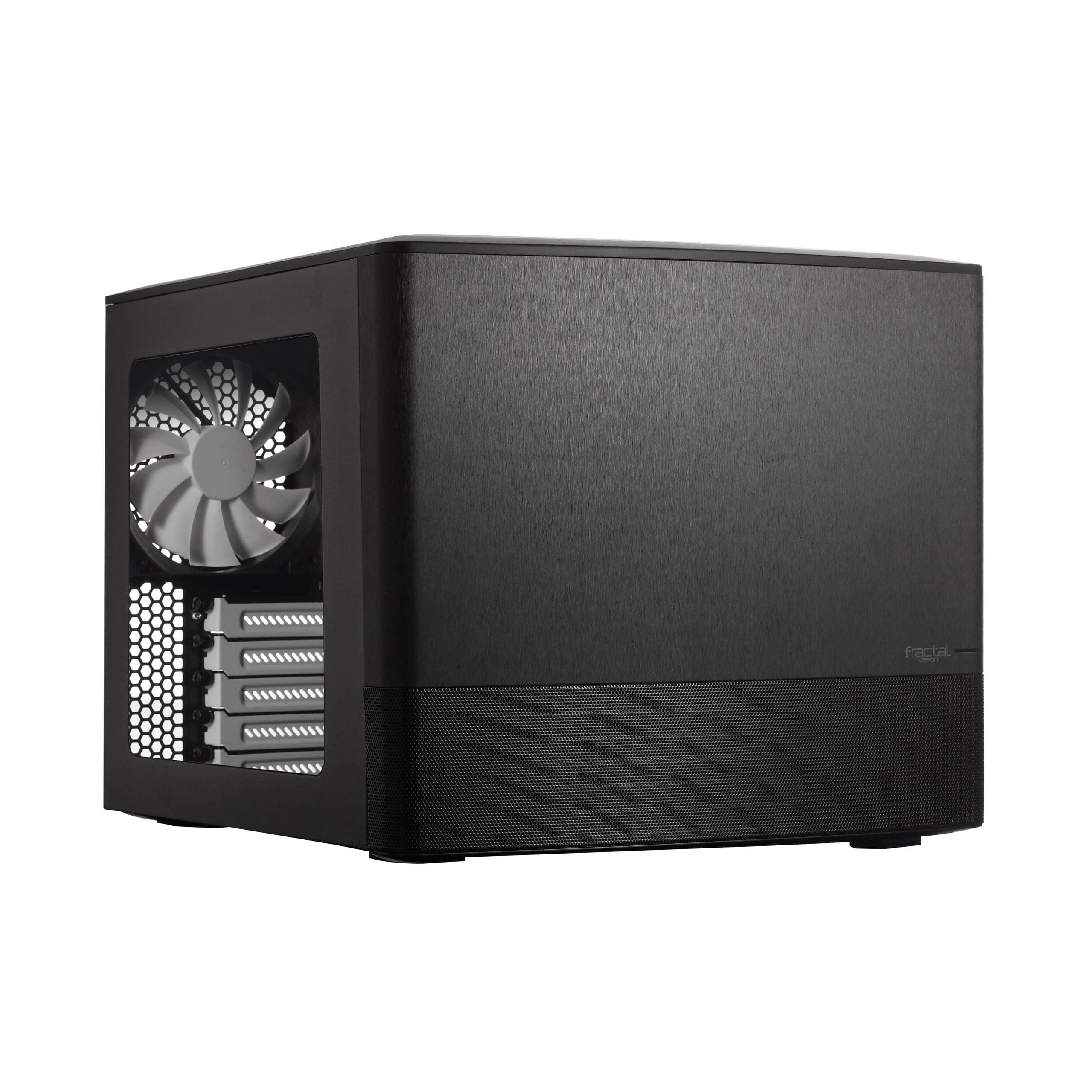 Fractal Design Node 804 - Black - Compact Computer Case - mATX - High Airflow - Modular Interior - 3X Fractal Design Silent R2 120mm Fans Included - Water-Cooling Ready - USB 3.0 -Window Side Panel Bild 2