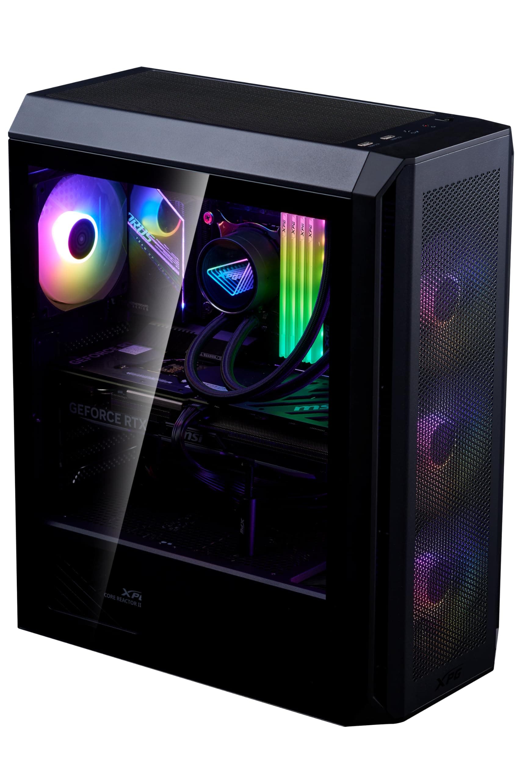XPG by ADATA - Valor Air Plus - Black ATX Mid Tower PC Case with 4 x ARGB Fans, VGA Support up to 340mm, CPU Cooler Support up to 160 mm - VALORAIRPLUSMTA-BKCWW Bild 2