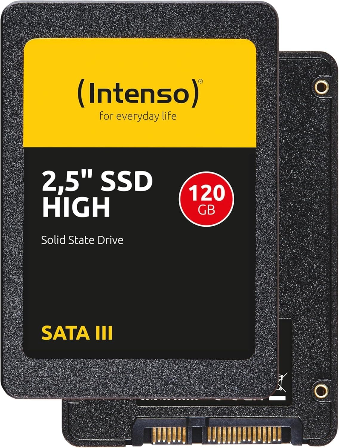 Intenso Interne 2,5" SSD SATA III High, 120 GB, 520 MB/Sekunden, Schwarz Bild 3