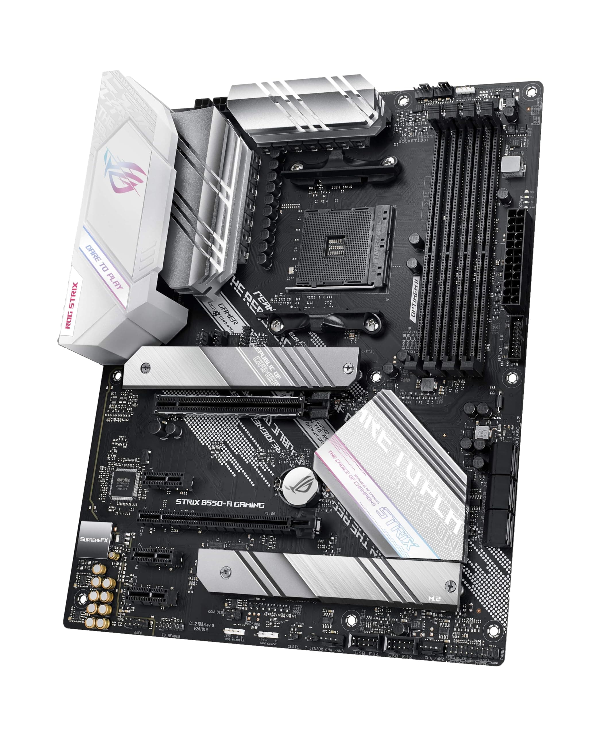 ASUS ROG Strix B550-A Gaming Mainboard Sockel AMD Ryzen AM4 (ATX, 2X M.2, SATA 6Gbit/s, USB 3.2 Gen 2, PCIe 4.0, Aura Sync) Bild 5