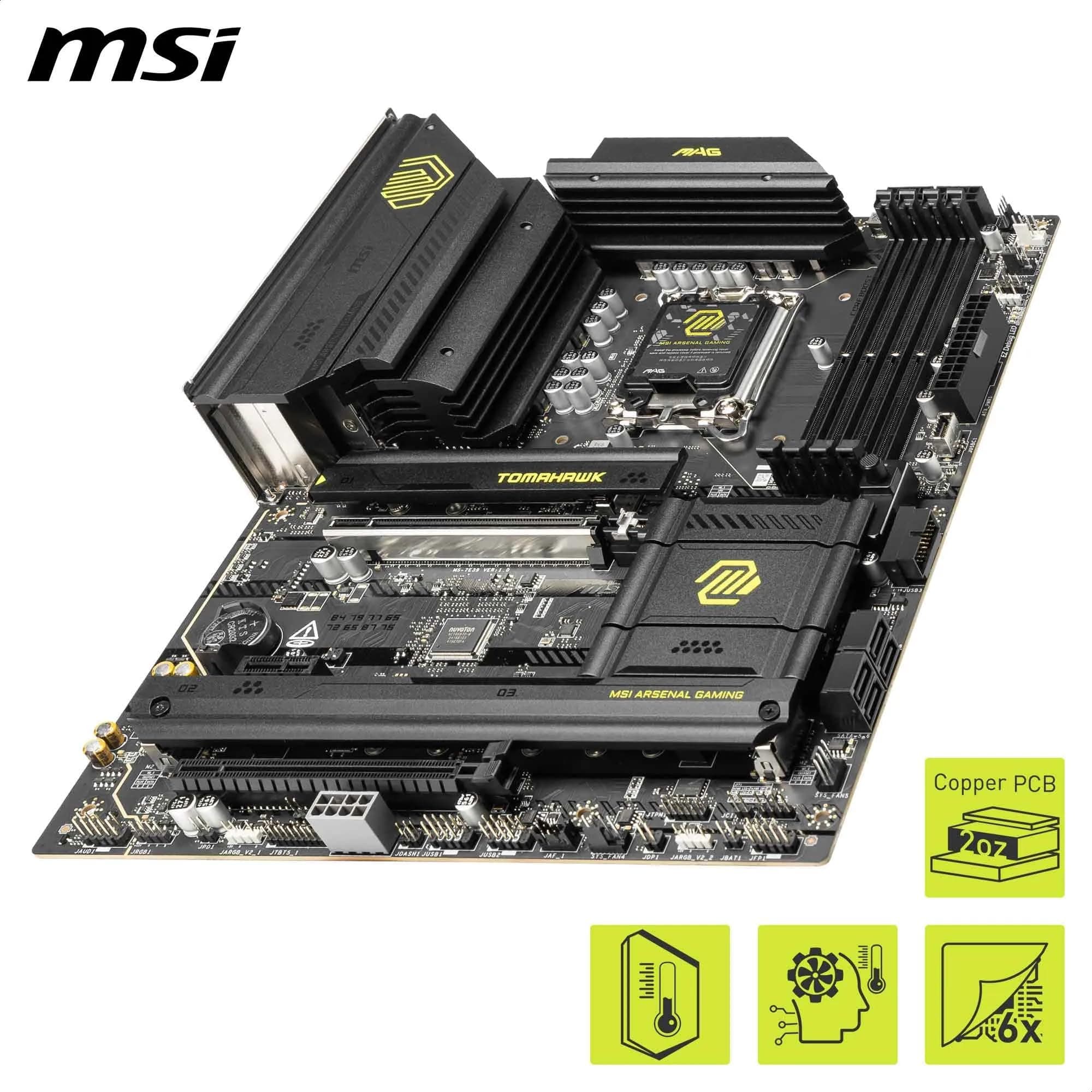 MAG B860 Tomahawk WiFi Mainboard, ATX - Unterstützt Intel Core Ultra Prozessoren (Series 2), LGA 1851 - DDR5 Memory Boost 9200+ MT/s OC, 1 x PCIe 5.0 x16, 1 x M.2 Gen5, 5G LAN, Wi-Fi 7 Bild 7