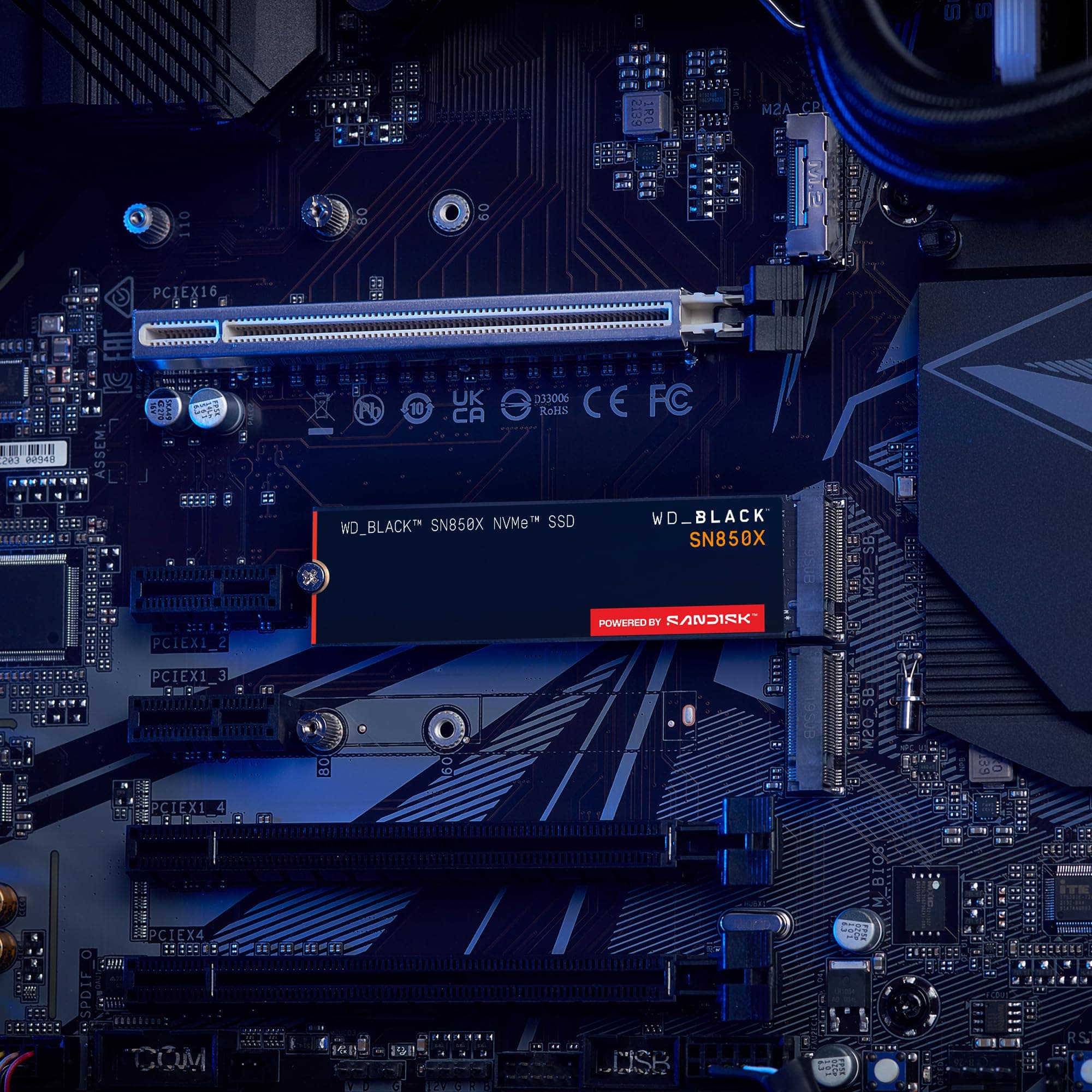 WD_BLACK SN850X NVMe SSD 1 TB interne SSD (Gaming Speicher, PCIe Gen4-Technologie, Lesen 7.300 MB/s, Schreiben 6.300 MB/s) Schwarz 1 TB Standard SN850X Bild 5
