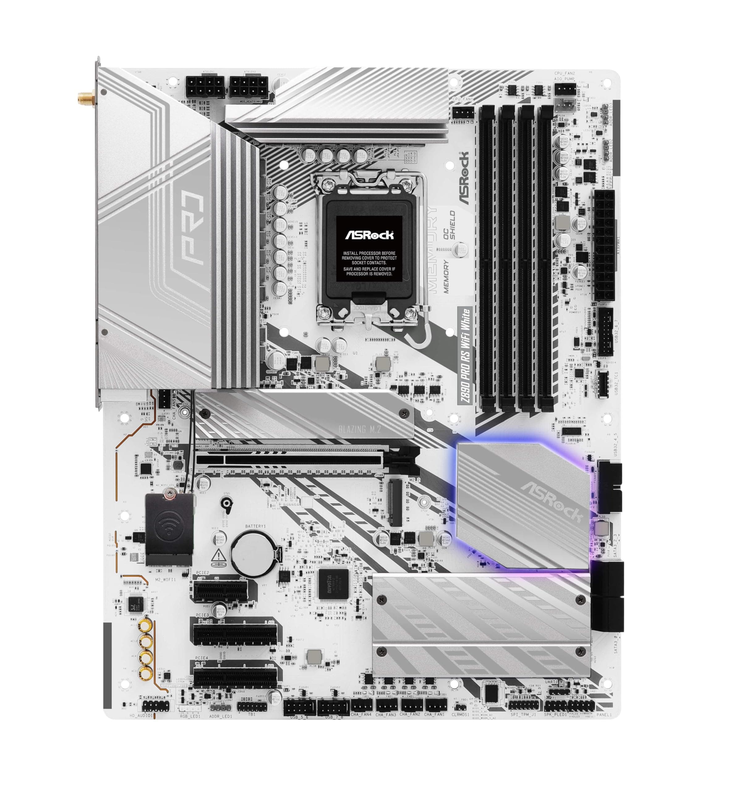 ASRock Z890 Pro RS WiFi White Mainboard Bild 3