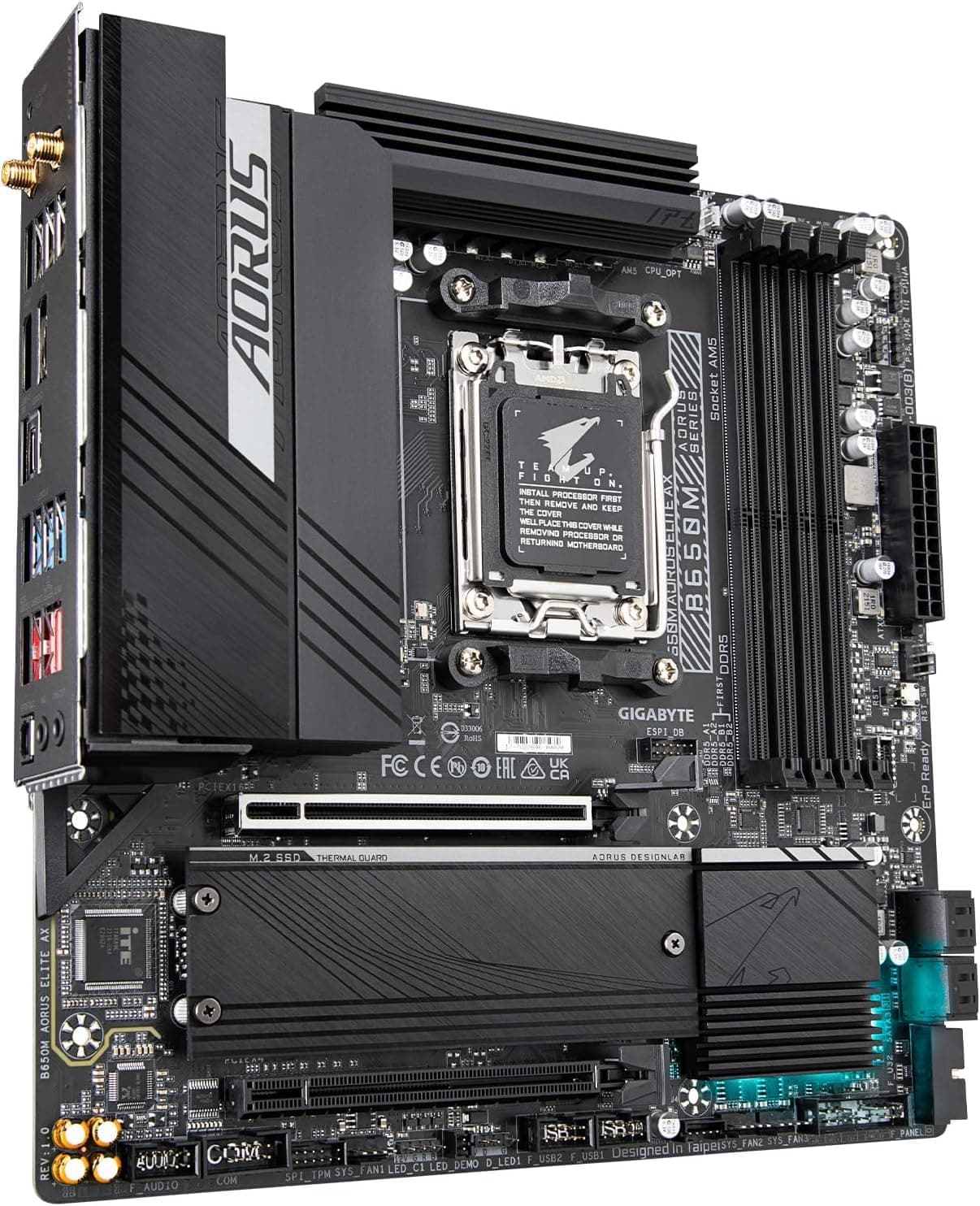 AMD Ryzen 7 9700X CPU Prozessor Bundle mit GIGABYTE B650M AORUS Elite AX Gaming Motherboard (AM5, Micro-ATX, DDR5, PCIe 5.0 M.2, USB 3.2 Gen2X2 Type-C) AMD Ryzen 7 9700X+ Gigabyte B650M AORUS ELITE AX Bild 7