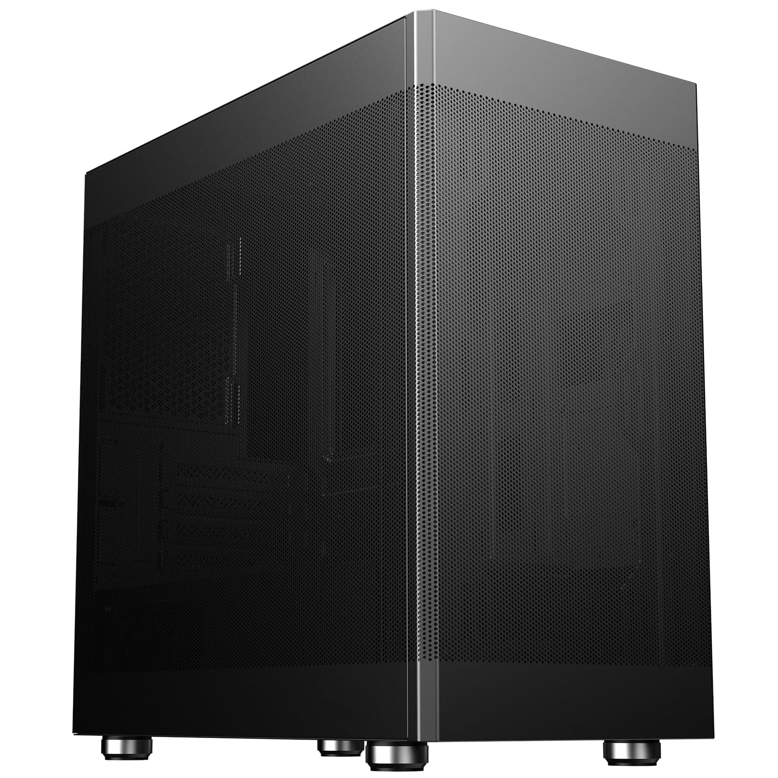 Itek PC-Gehäuse PROMESH 35B – Gaming-/Office-Mini-Tower, Micro-ATX, USB-C, 2× USB 3.0, Mesh-Design auf DREI Seiten Bild 2