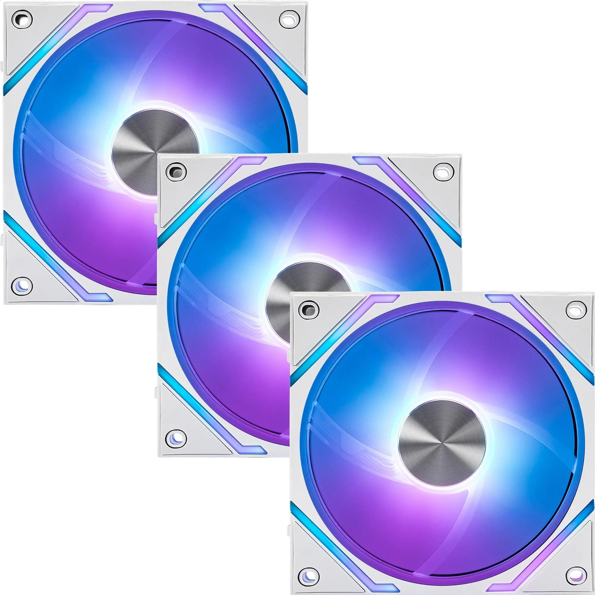 MSI MPG EZ120 ARGB WHITE Lüfter - 120 mm ARGB-Lüfter, fluiddynamisches Lager mit zusätzlicher Mutterbefestigung, Mystic Light & Cooling Wizard Unterstützung mit MSI Mainboards Bild 2