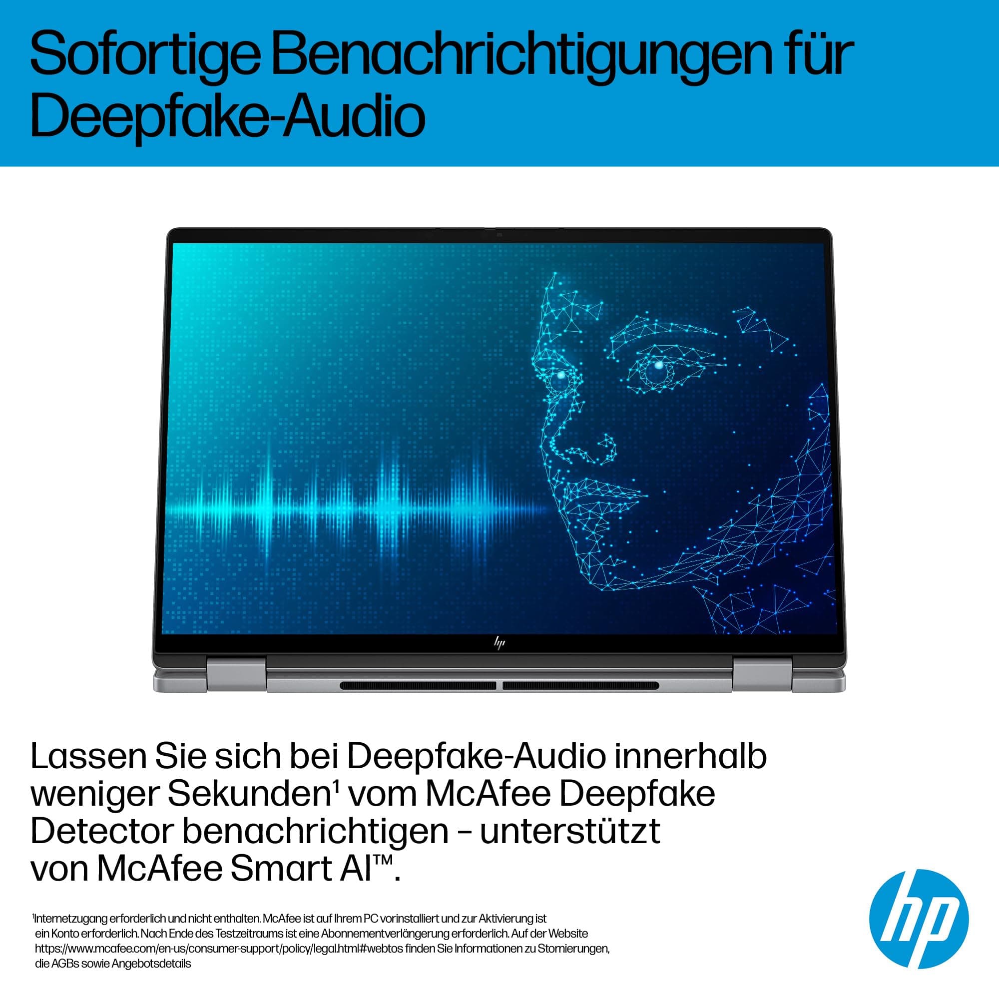 HP OmniBook X Flip 2in1 Next Gen AI Laptop | AMD Ryzen AI 5 340 (6C) | dedizierte NPU für KI | 50 NPU Tops | Copilot+ PC | 16" WUXGA 1920x1200 Touchscreen | 16GB | 512GB SSD | Win11 | QWERTZ | Silber AMD Ryzen AI 5 340 512 GB SSD Bild 8