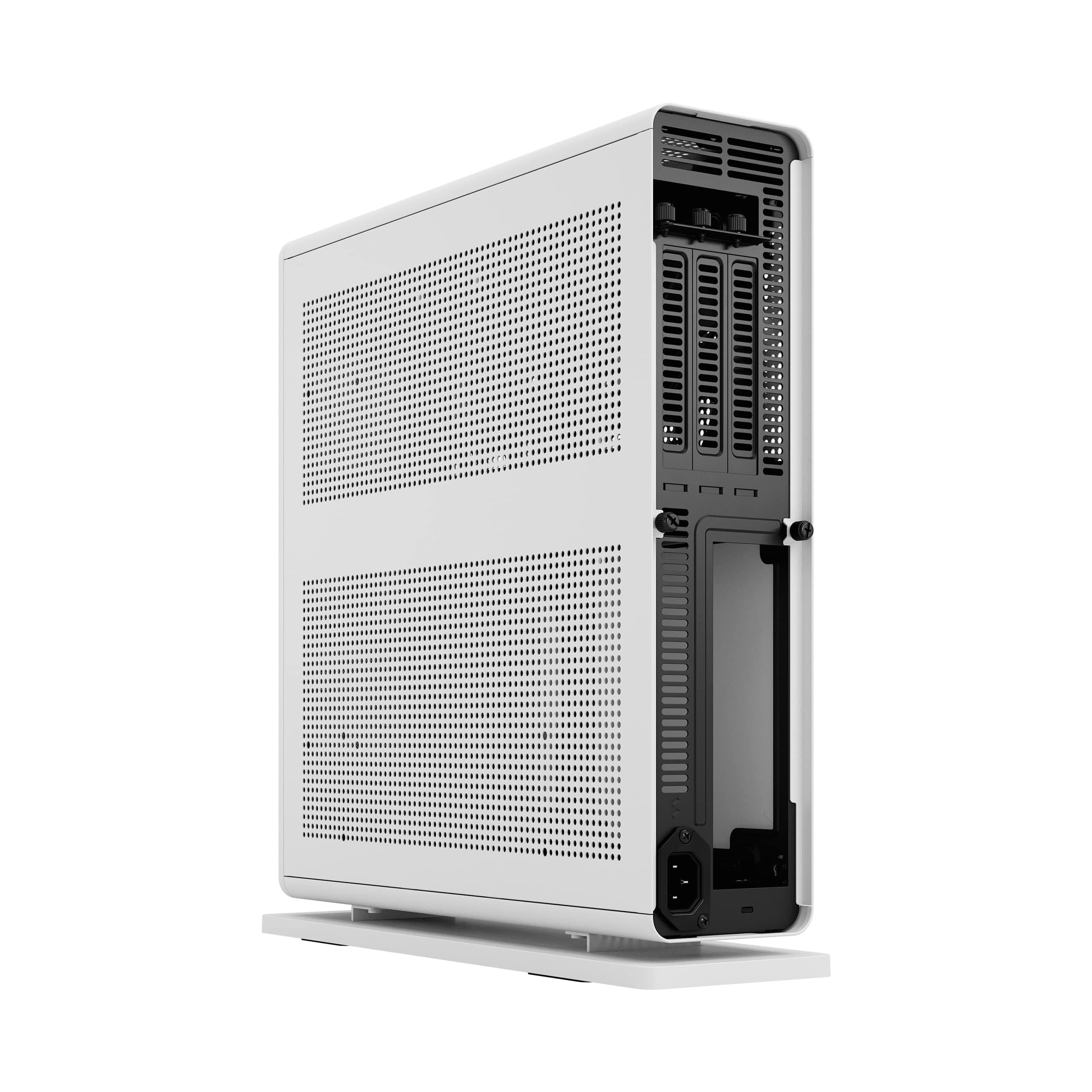 Fractal Design Ridge Weiß - Kompaktes m-ITX Gaming-Gehäuse mit PCIe 4.0 Riser und 2X 140mm PWM Lüftern - Inkl. USB Typ-C Anschluss Bild 7