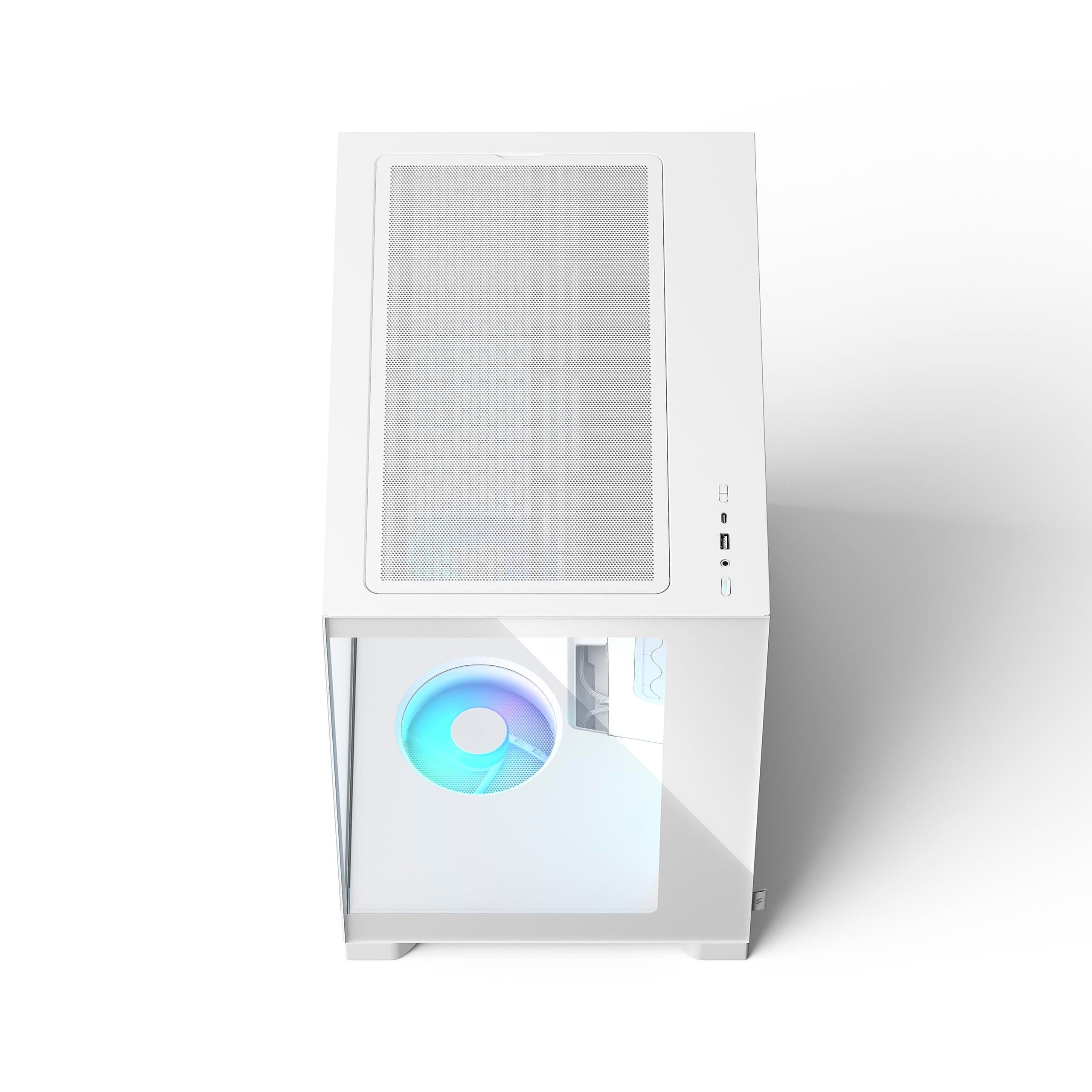 Fractal Design Pop 2 Vision White RGB PC‑Gaming‑Gehäuse mit Panoramaglas – Dual‑Kammer‑Design – 4 RGB‑Reverse‑Lüfter – ATX/E‑ATX/mATX/ITX Bild 7