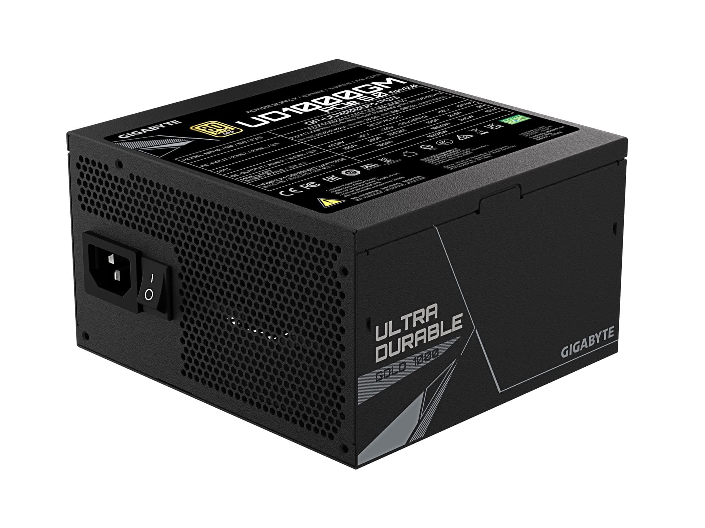 GIGABYTE GP-UD1000GM-PG5 Modulares Netzteil, 80 Plus, Gold, 1000 W, Schwarz Bild 3