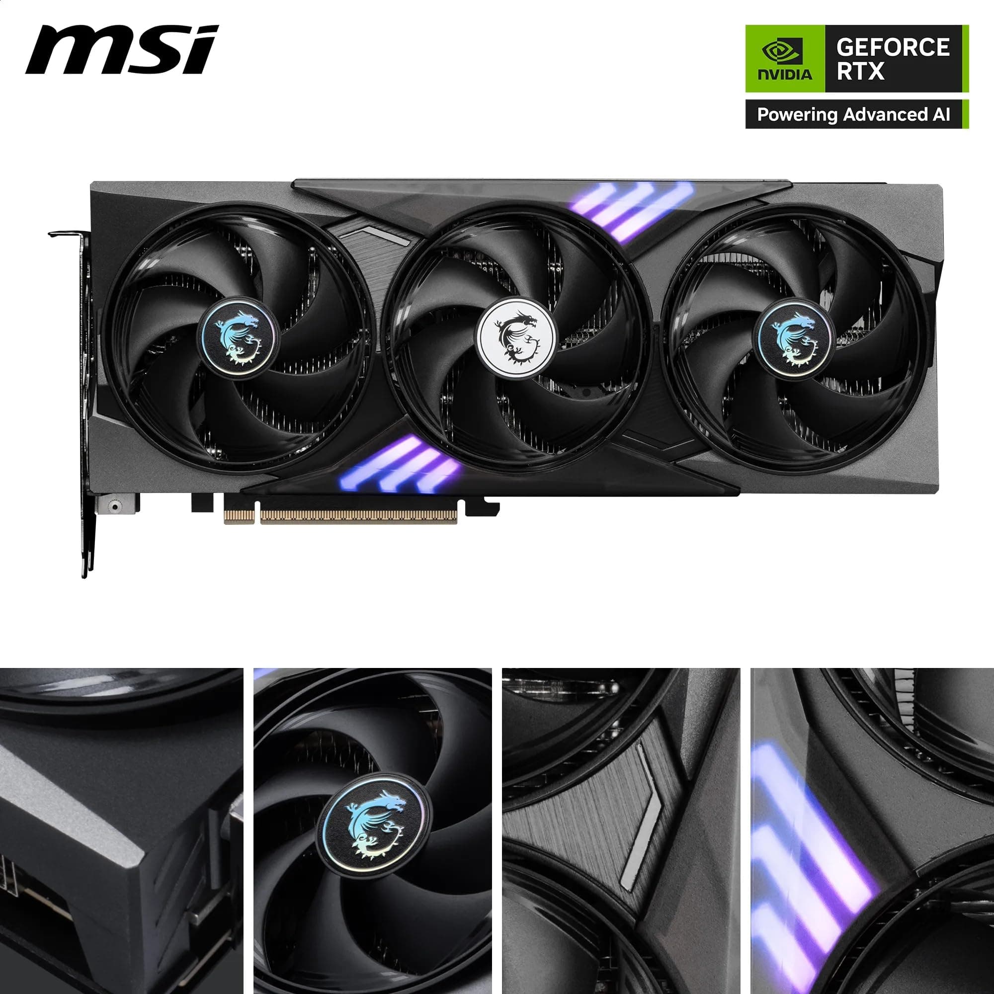 MSI GeForce RTX 5060 Ti 8G Gaming Trio OC - 8 GB GDDR7 (28Gbps/128-bit), PCIe 5, Boost: 2647 MHz, HDMI 2.1b, DisplayPort 2.1b Bild 4