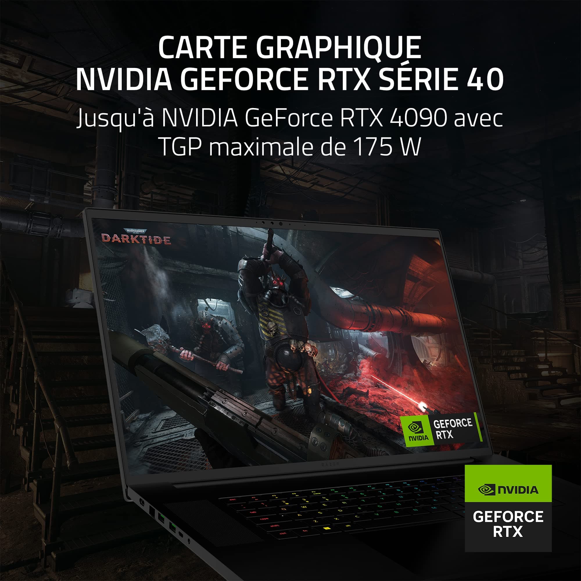 Razer Gaming Blade Laptop 18 Zoll – Display QHD+ 240 Hz – Intel Core I9 13950HX – 16 GB DDR5 5600 MHz – RTX4070 TDP 140 W – 1 TB SSD NVME – Tastatur Azerty 18'' - 2023 4070 Bild 3