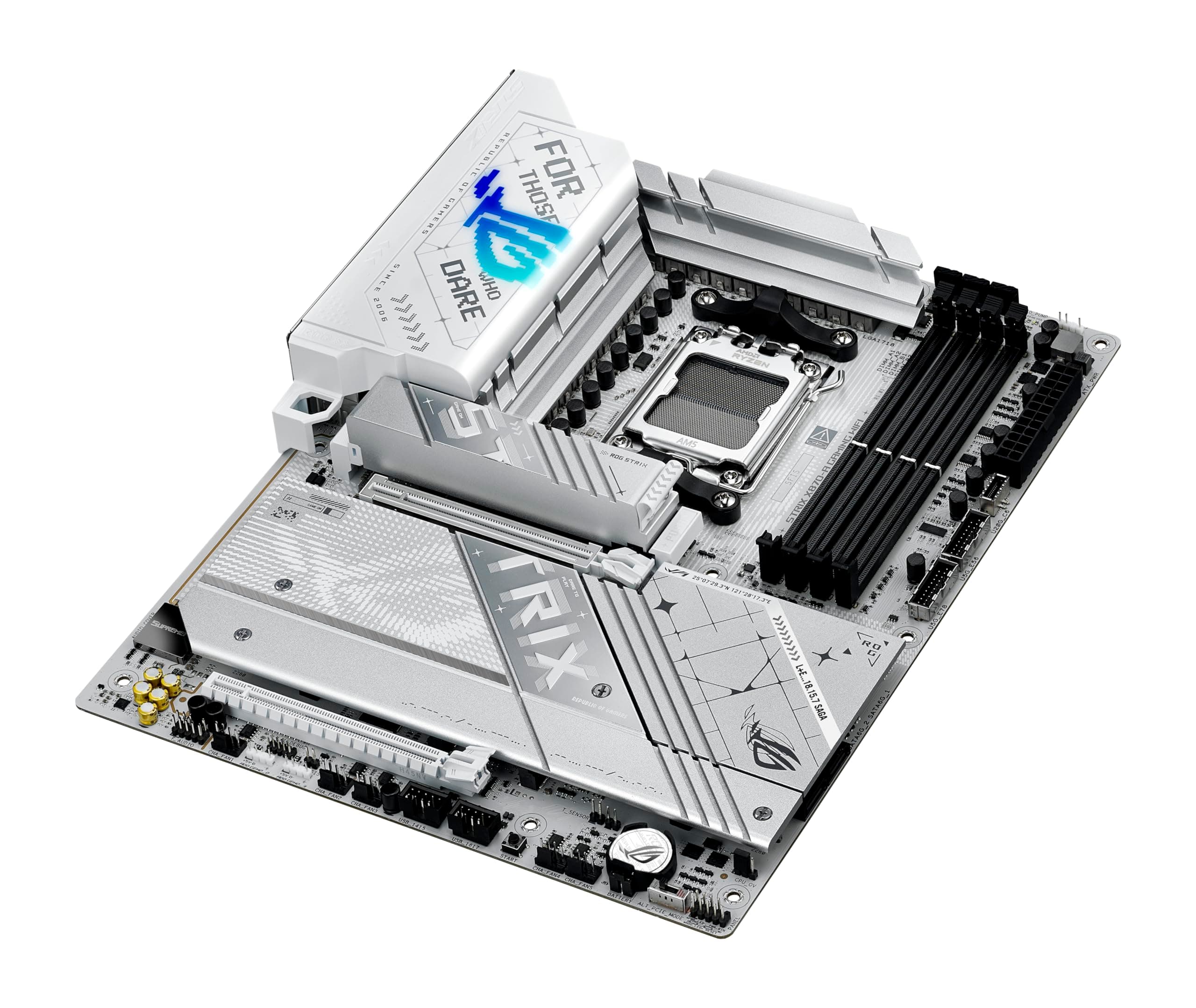 ASUS ROG Strix X870-A Gaming Mainboard Sockel AM5 (AMD, X870, ATX, 16+2+2 Power Stages, Dynamic OC Switcher, Core Flex, DDR5, WiFi 7, M.2, PCIe 5.0) Bild 7