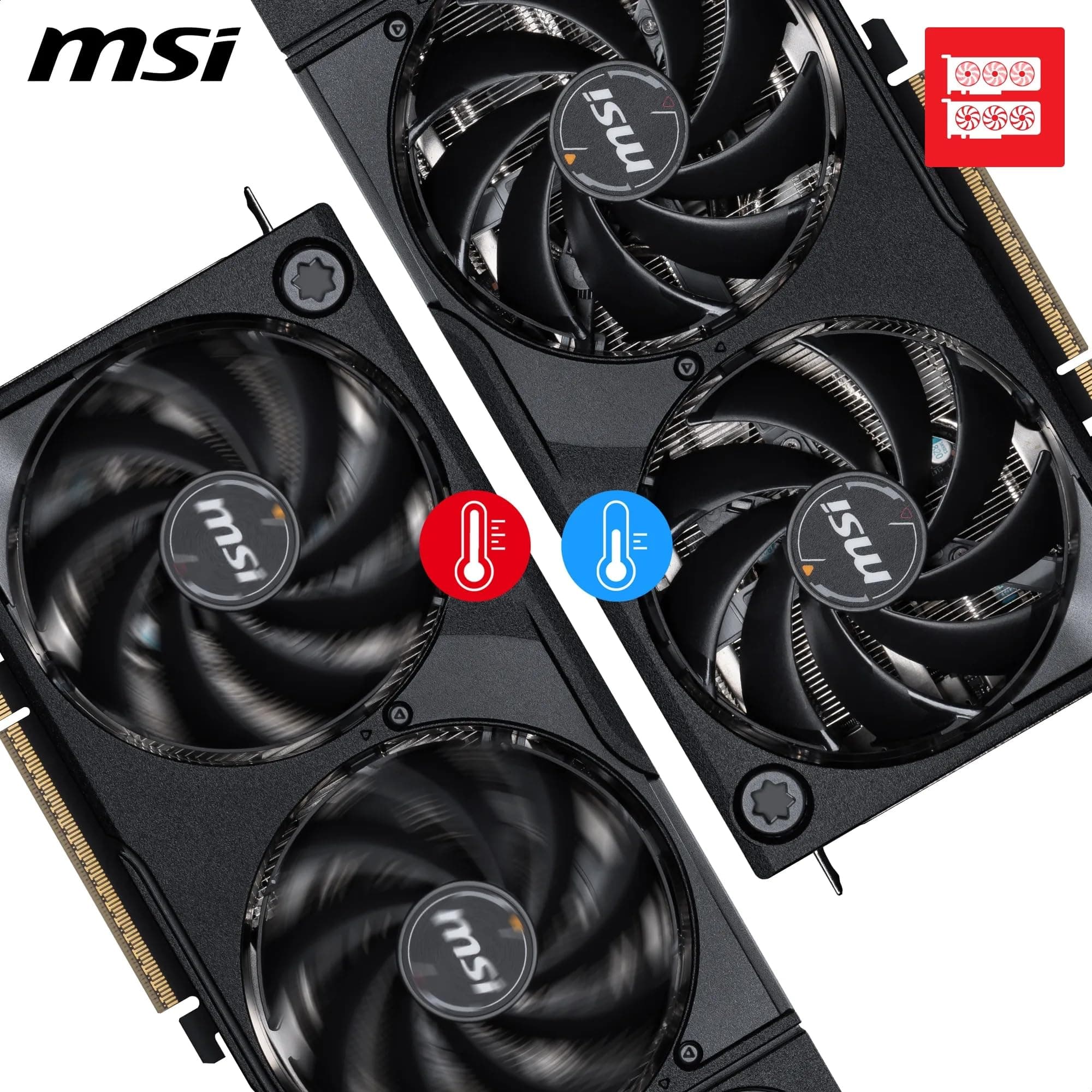 MSI GeForce RTX 5080 16G Shadow 3X OC — 16GB GDDR7 (30Gbps/256-bit), PCIe 5, Boost: 2640 MHz, HDMI 2.1b, DisplayPort 2.1b Bild 6
