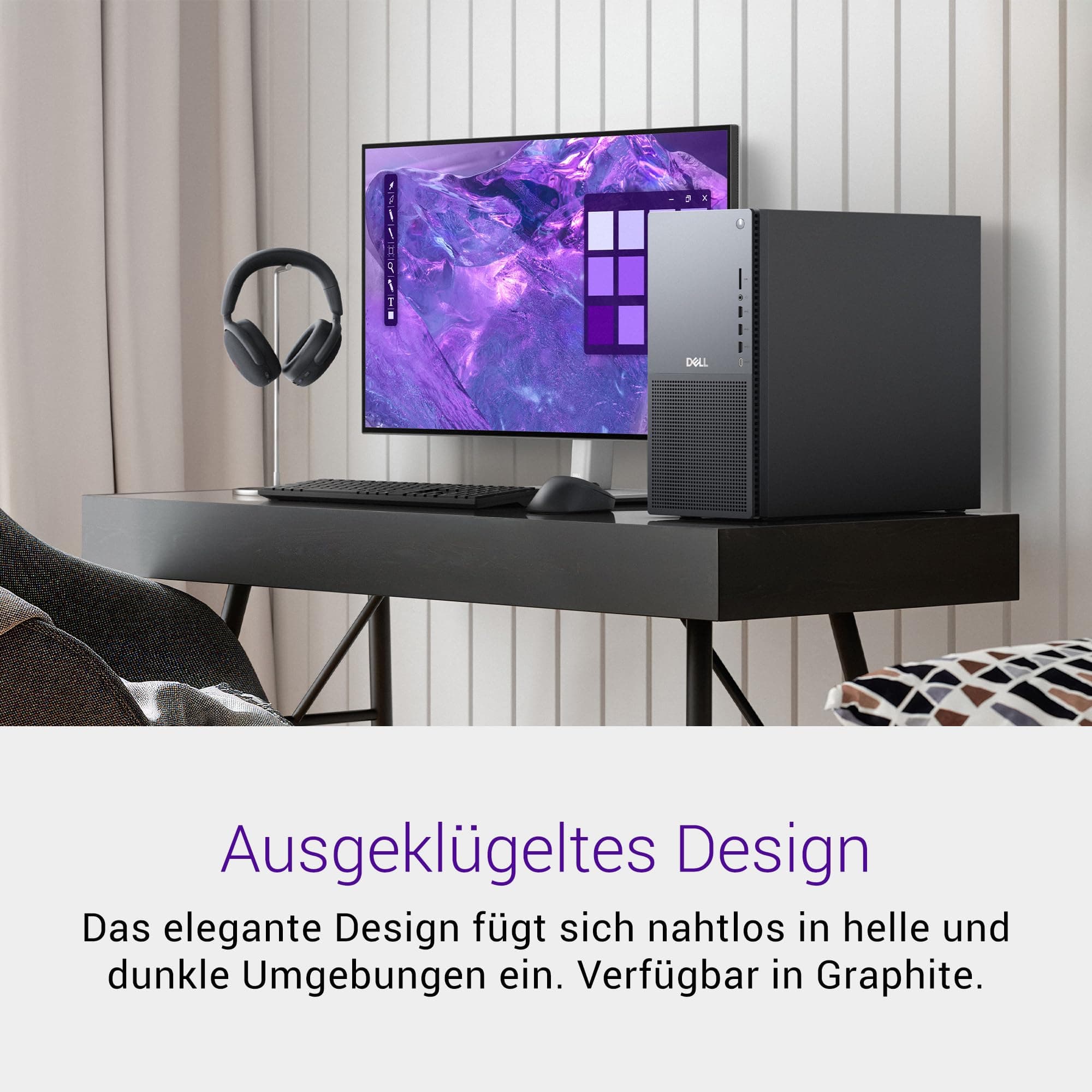 Dell Tower Plus EBT2250 Desktop-PC - Intel Core Ultra 7 Series 2, 16GB RAM, 1TB SSD, NVIDIA GeForce RTX 5060, Wi-Fi 7, HDMI, Thunderbolt 4, McAfee Business Protection 1 Jahr, Windows 11 Pro, Graphit Intel Core Ultra 7 265 16 GB NVIDIA RTX 5060 Bild 6