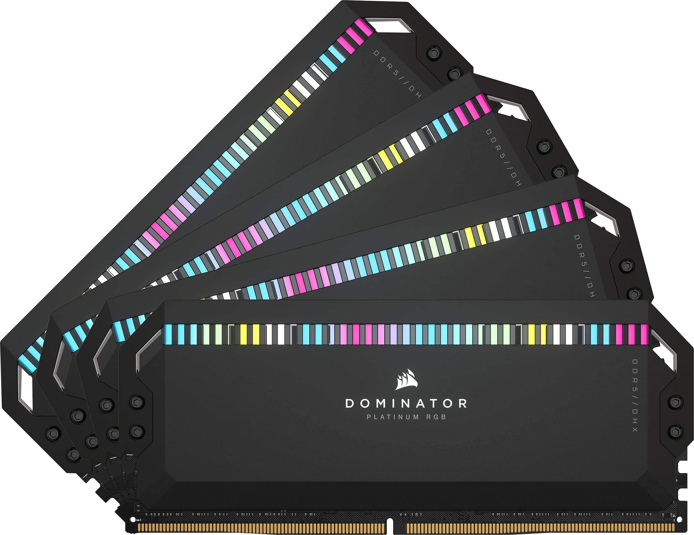 CORSAIR Dominator Platinum RGB DDR5 RAM 64GB (4x16GB) Bis zu 6400MHz CL32-40-40-84 1.40V Intel XMP 3.0 Desktop-Arbeitsspeicher – Schwarz (CMT64GX5M4B6400C32) Bild 2