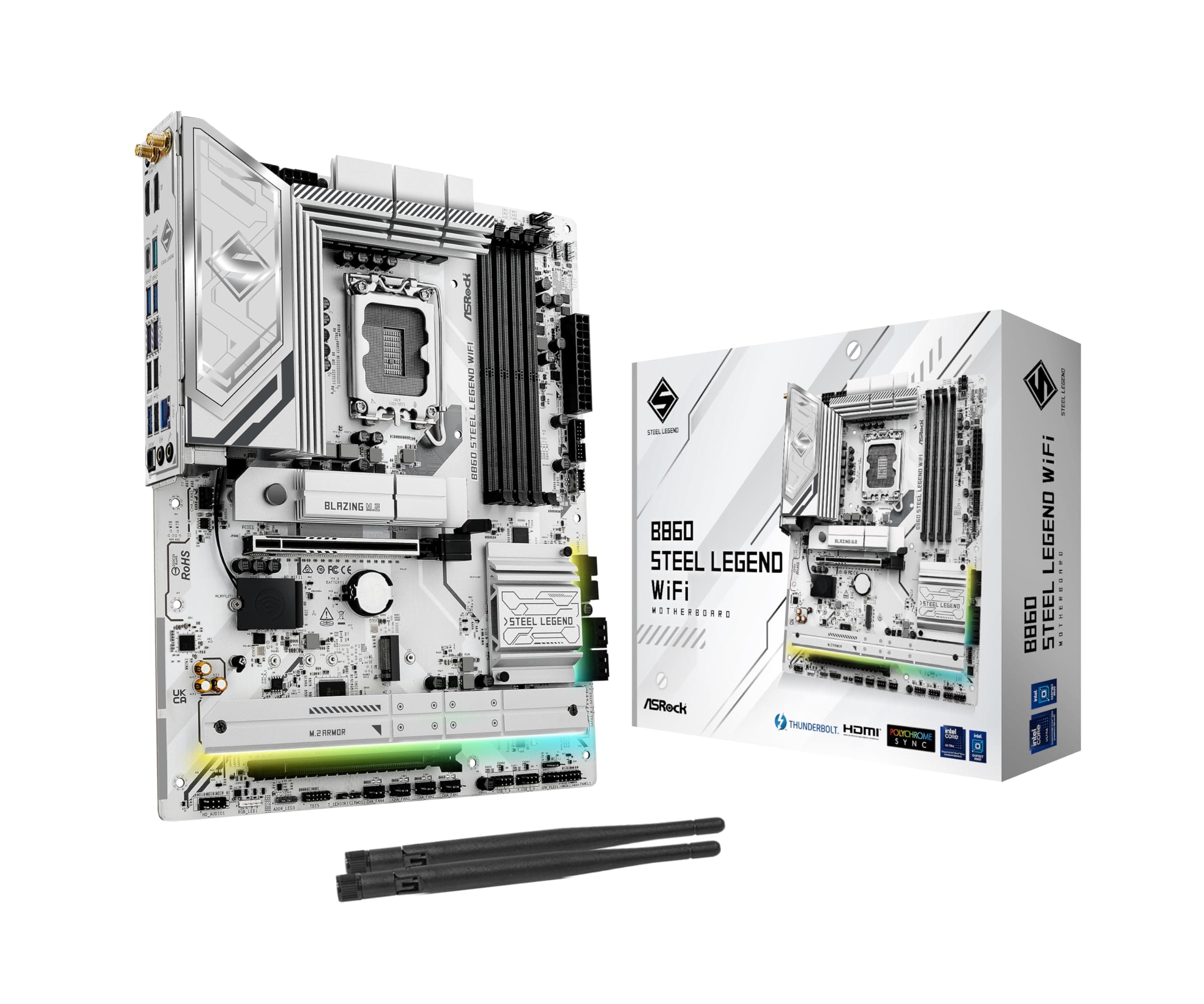 ASRock Mainboard B860 Steel Legend WiFi Bild 2