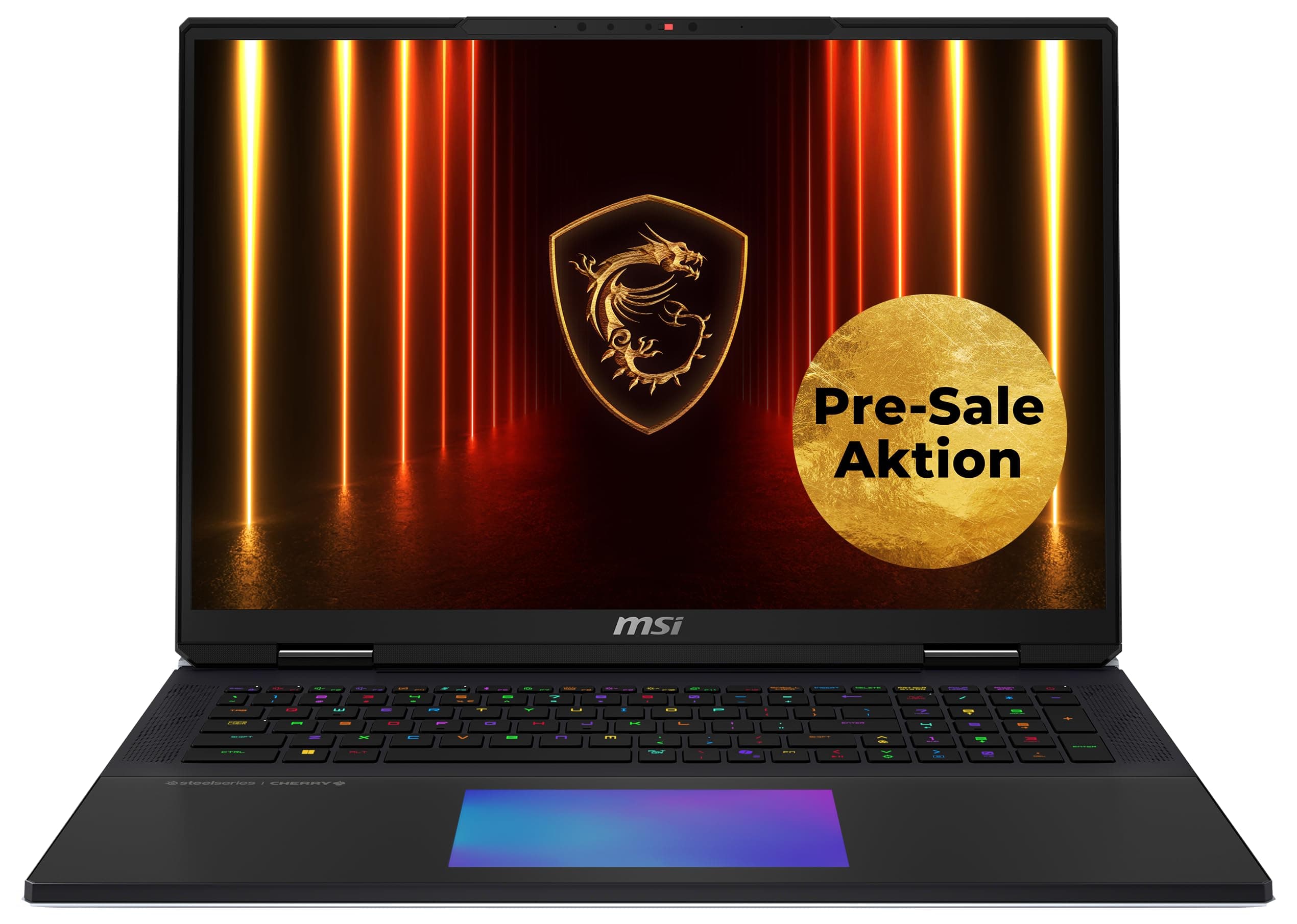 MSI Titan 18 HX AI Gaming-Laptop, 18" UHD+ Mini-LED Display, Intel Core Ultra 9, NVIDIA GeForce RTX 5090, 96 GB DDR5 RAM, 6 TB SSD, Windows 11 Home, QWERTZ Tastatur, Schwarz, A2XWJG-070