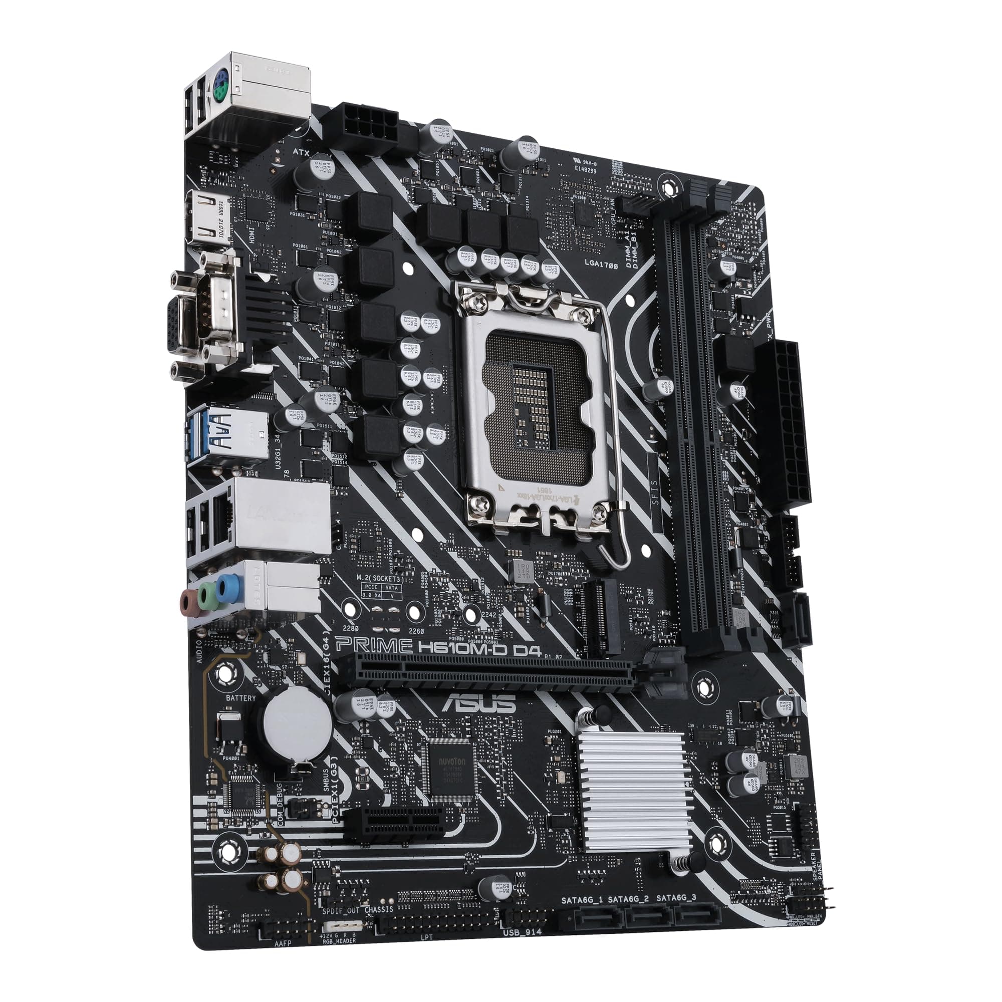 ASUS Prime H610M-D D4 Gaming Mainboard Sockel Intel LGA 1700 (Intel H610, mATX, DDR4 Speicher, PCIe 4.0, M.2, COM Port, LPT Header, RGB Header) M-D D4 Prime H610 Bild 7