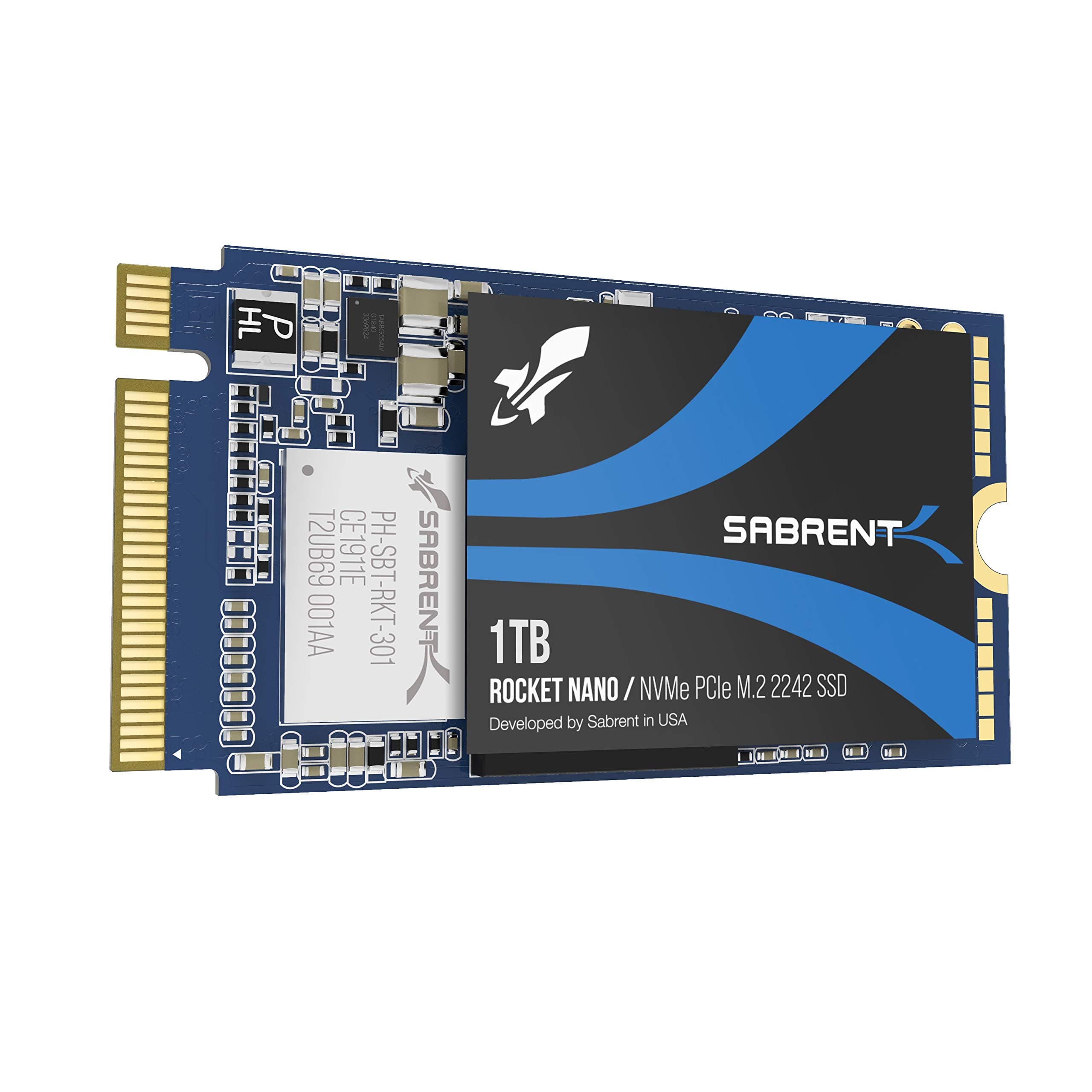 SABRENT 2242 M.2 NVMe SSD 1TB, Interne SSD 2500 MB/s Lesen, 42 mm PCIe 3.0 X4, Internes Solid State Drive, High Performance kompatibel mit Allen PCs, NUCs und Laptops (SB-1342-1TB) Bild 2