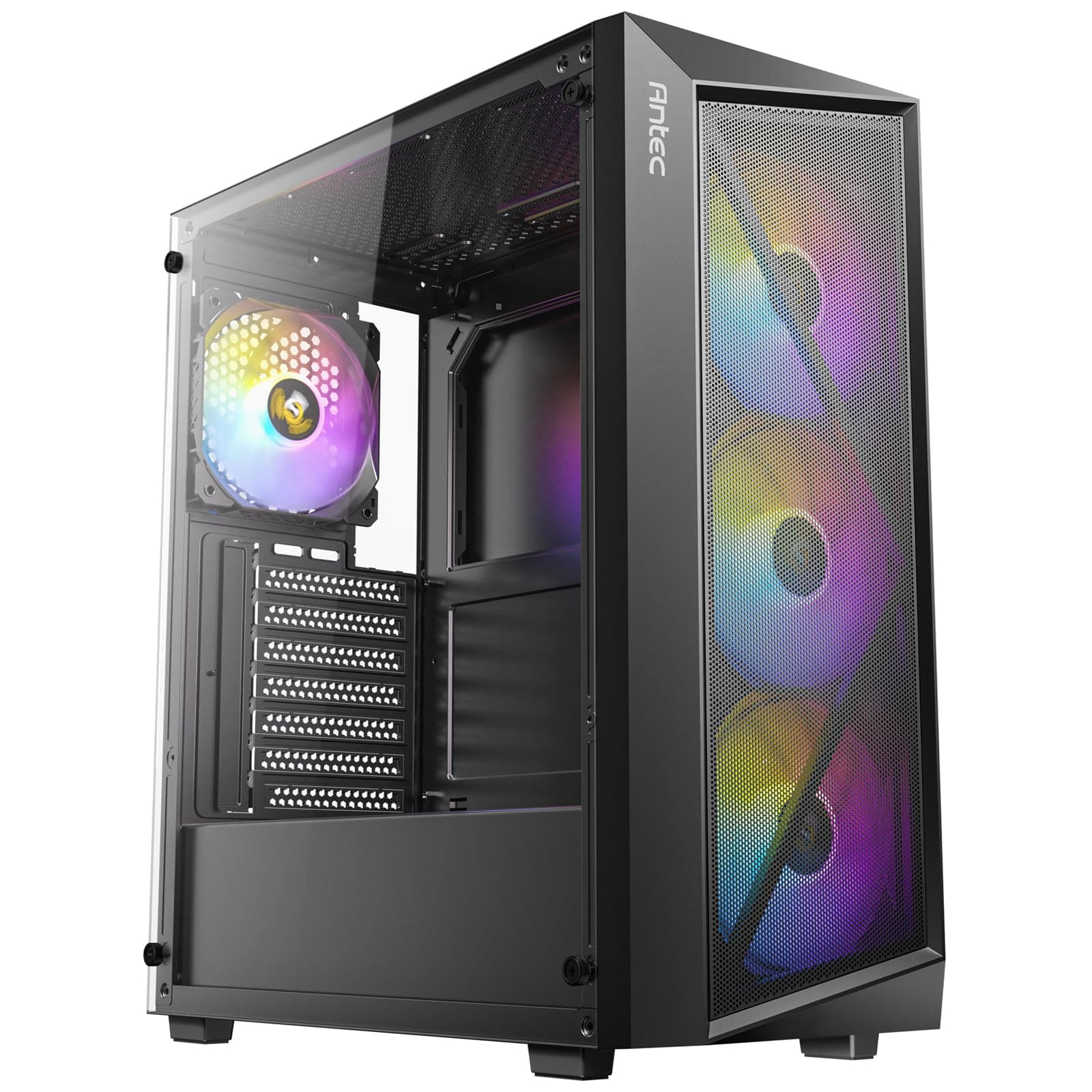 ANTEC AX67 ARGB PC Gehäuse Midi Tower Gaming ATX, schwarz Bild 3