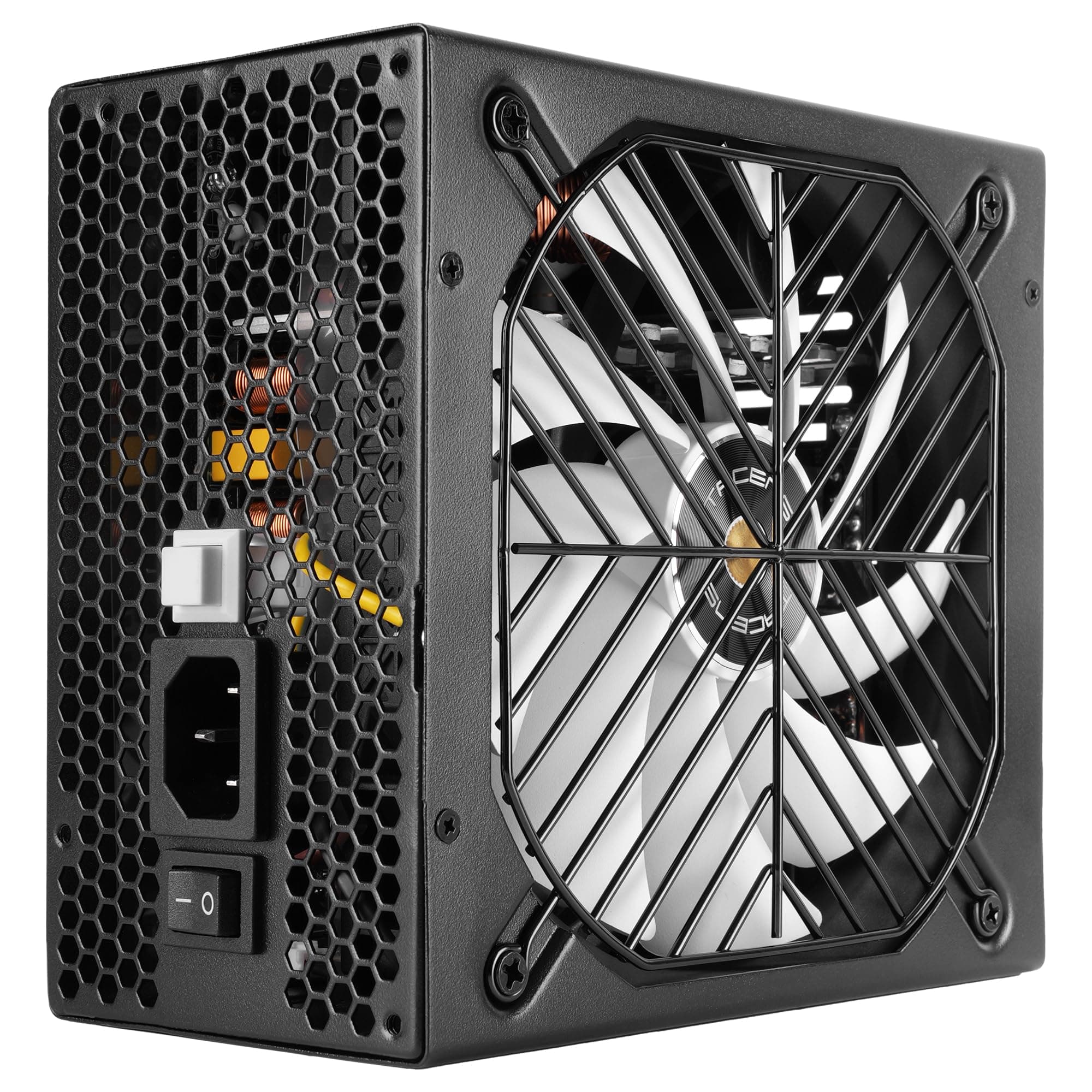 Tacens Valeo V 800M, ATX 3.1 Netzteil 800W, 10 Jahre Garantie, 80Plus Silver, AI2-RPM FDB 140mm Lüfter, Japanische Kondensatoren 105°C, Modulares Kabelmanagement, PCIe 5.1 und 12V 2x6, schwarz 1VV800M Bild 3