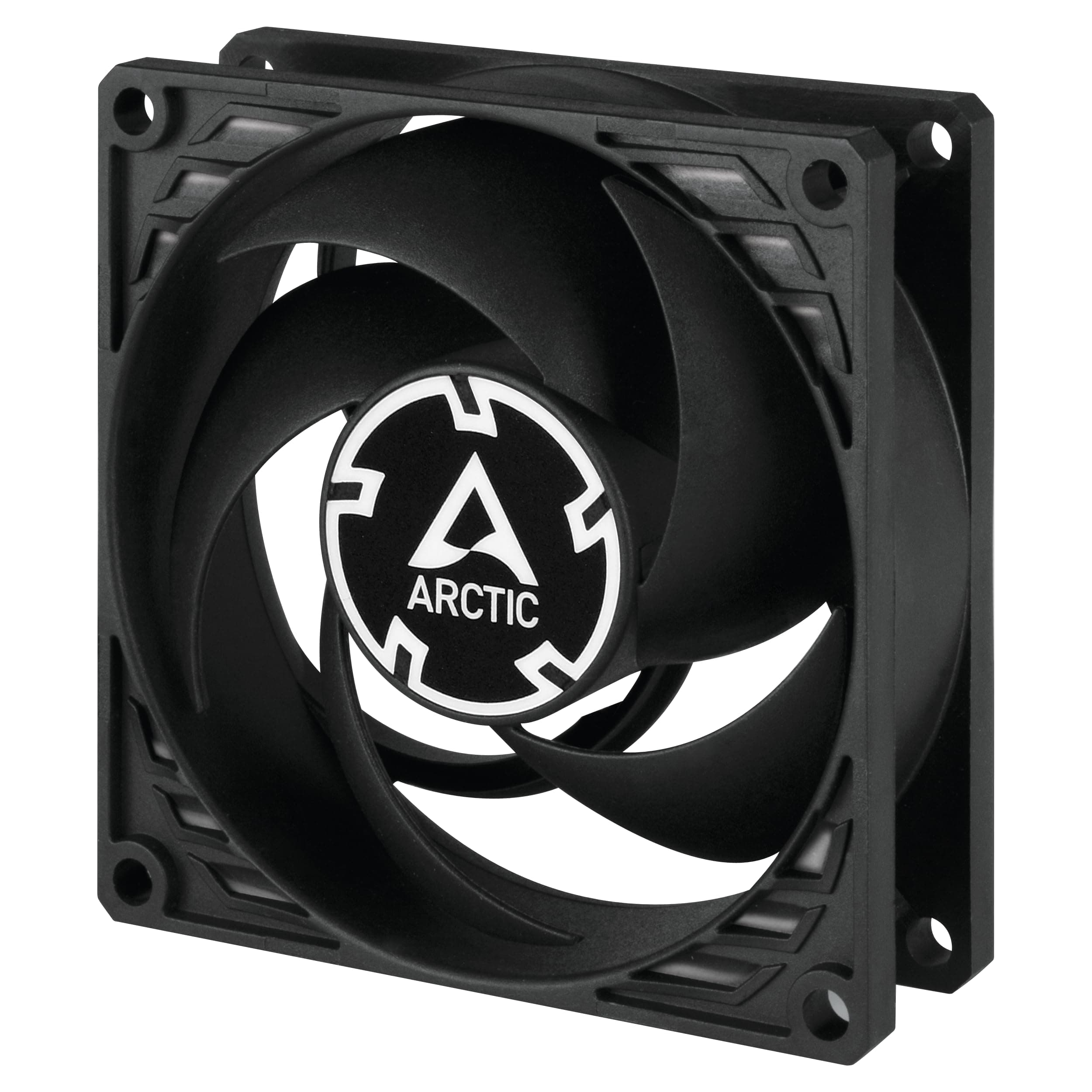 ARCTIC P8 (5 Stück) - PC Lüfter, 80 mm Gehäuselüfter optimiert für statischen Druck, hochwertiges Gleitlager, Computer, PC, 3000 rpm - Schwarz Bild 2