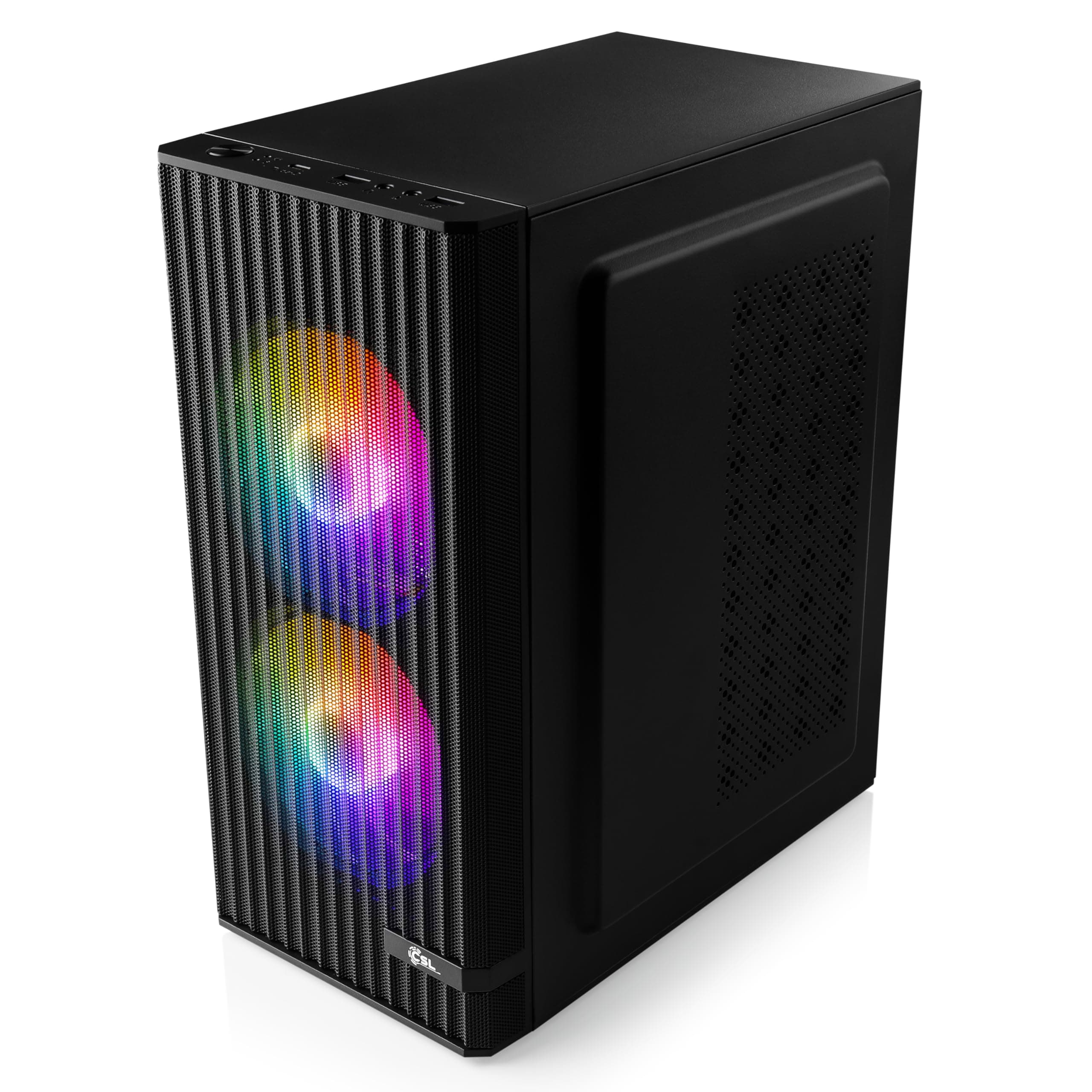 Gaming PC mit Windows 11 Pro | AMD Ryzen 5 5500 6X 3.6 GHz | RTX 5050 | 500 GB M.2 NVMe | 16 GB DDR4 RAM | Computer für Zocker, Gamer Desktop Rechner zum Spielen | A16001 Bild 4