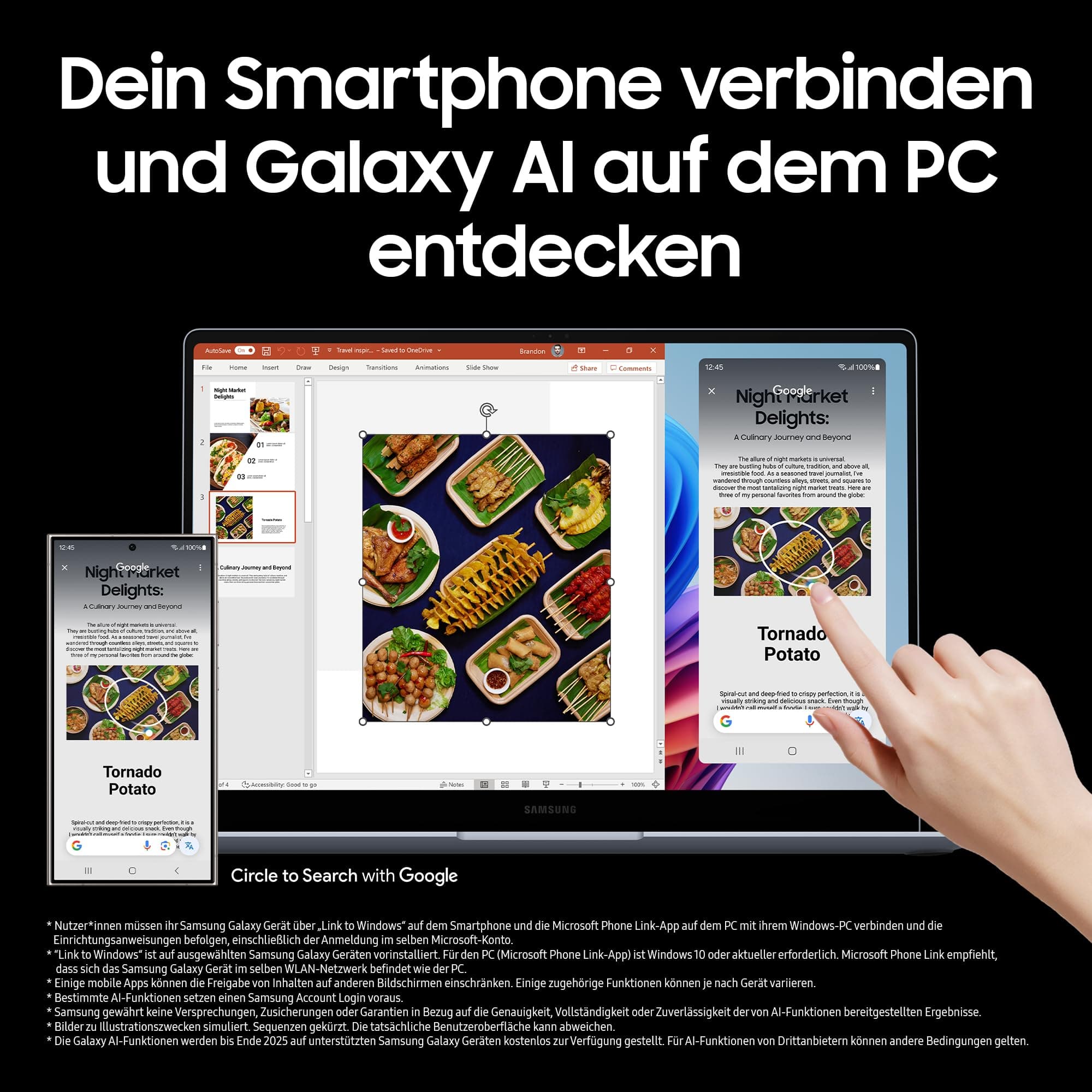 Samsung Galaxy Book4 Edge Galaxy AI-Laptop, 16-Zoll-Display, 16GB RAM, Snapdragon X Elite Pro Prozessor, Notebook 1TB Speicher, Copilot+ PC, Sapphire Blue, 3 Jahre Herstellergarantie 16 Zoll 1 TB Bild 5