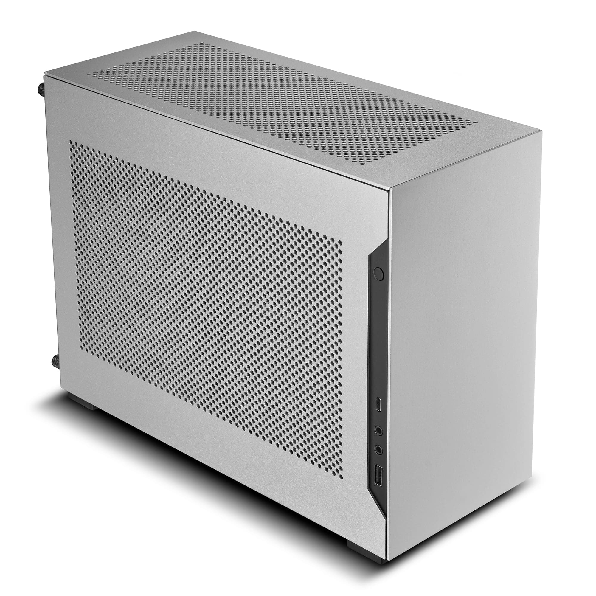 Lian Li DAN Cases A4-H2O Mini-ITX Gaming PC Gehäuse Silber | Kompaktes SFF Case aus Aluminium & Stahl mit PCIe 5.0 Riserkabel Bild 3