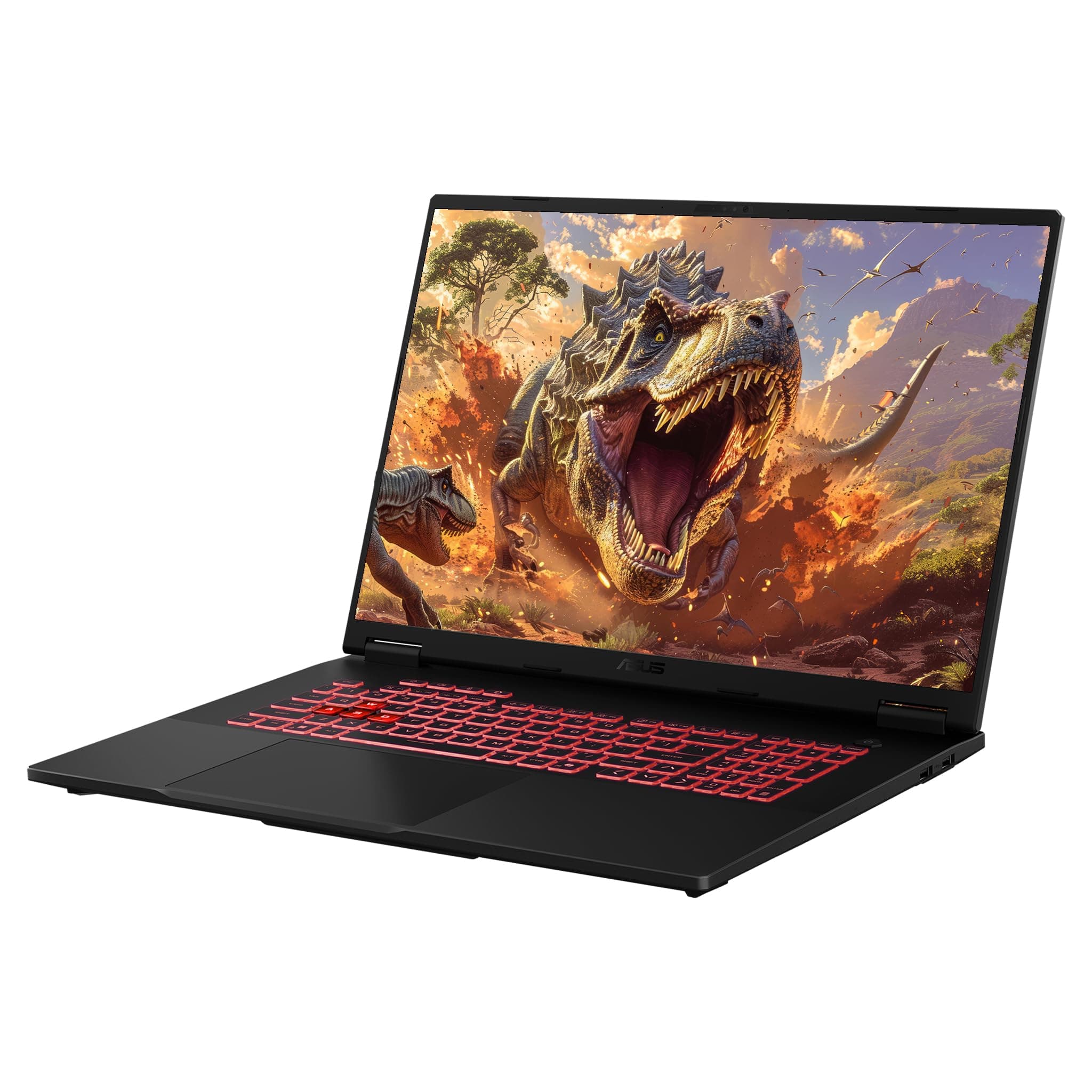 ASUS TUF A18 Gaming Laptop, AMD Ryzen 7 260, 64 GB DDR5 RAM, 1 TB PCIe SSD, 18" FHD (1920x1200) Display, Nvidia GeForce RTX 5050 Graphics, RGB QWERTZ Tastatur, Windows 11 Home, Jaeger Gray 64 GB RAM | 1, TB SSD Windows 11 Home Bild 3