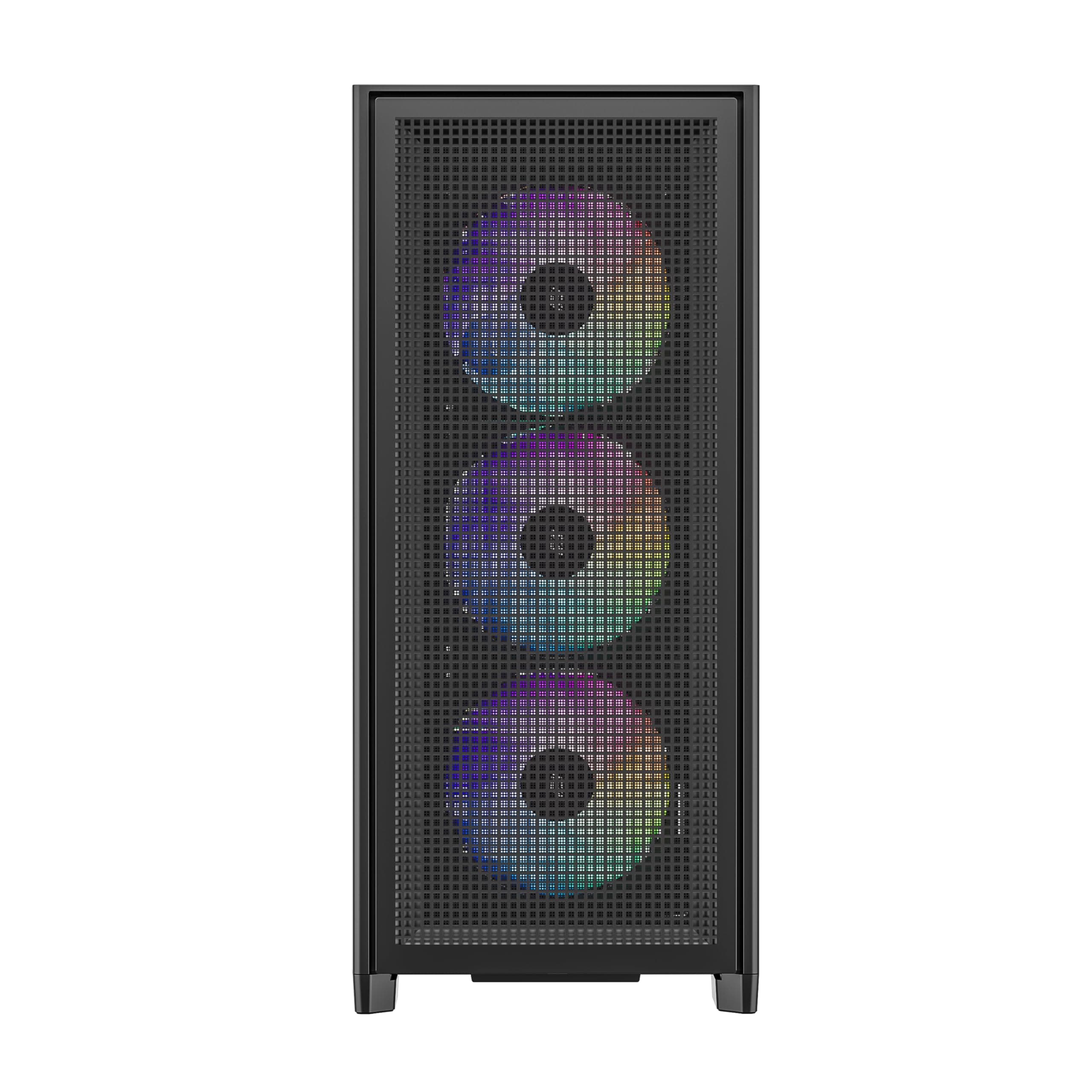 Air 2000 A-RGB Black Midi Tower PC-Gehäuse, Glas-Seitenfenster, 7 RGB-Lüfter, extremer Airflow, ASUS BTF & MSI Project Zero, PWM / 3- & 4-Pin, 420mm Radiator, E-ATX, ATX/mATX/ITX, USB-C Schwarz AIR 2000 Bild 7