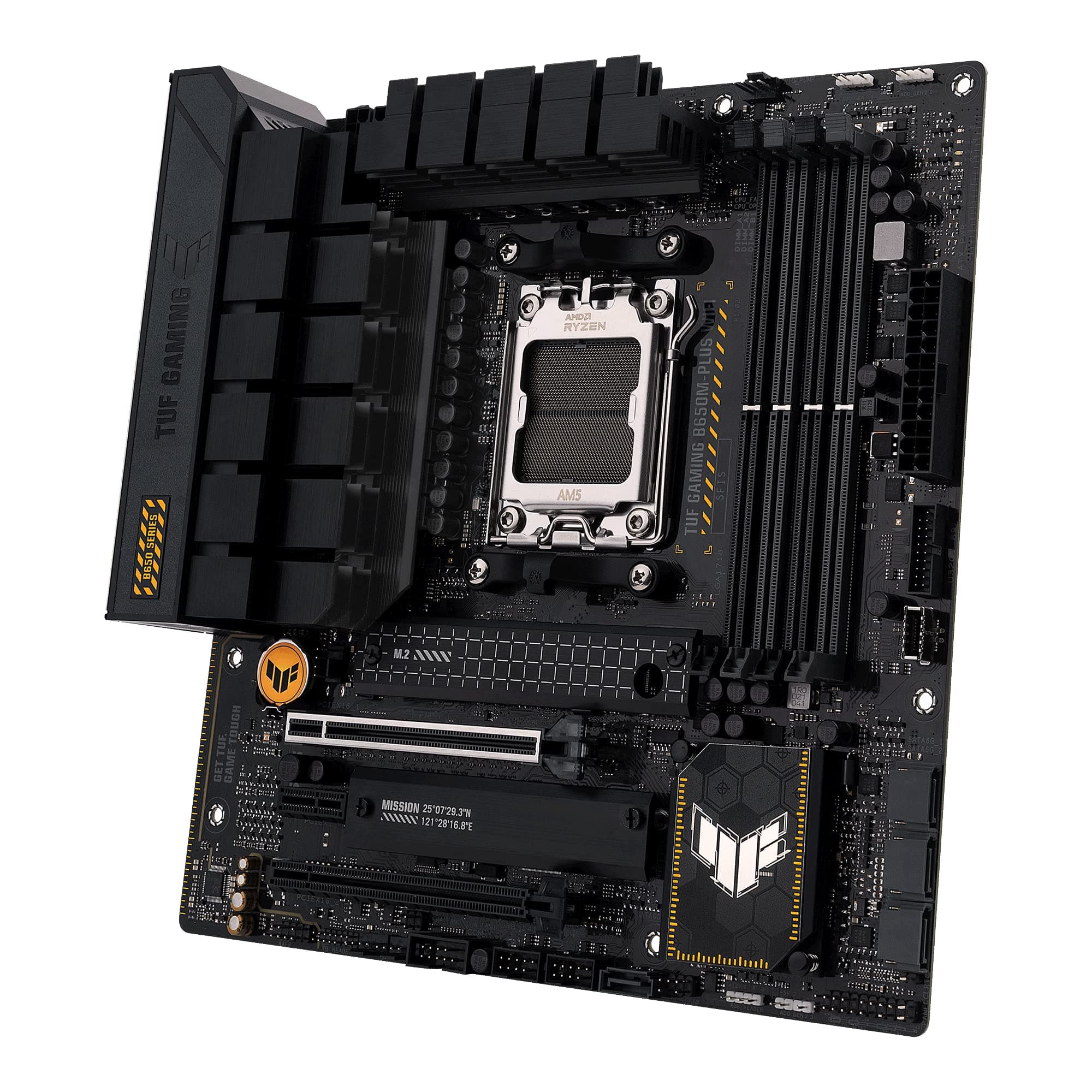 ASUS TUF Gaming B850M-PLUS WiFi Mainboard Sockel AMD AM5 (AMD B850, mATX, DDR5 Speicher, PCIe 5.0, 2X PCIe 4.0 M.2, WiFi 6E, Aura Sync) Bild 4