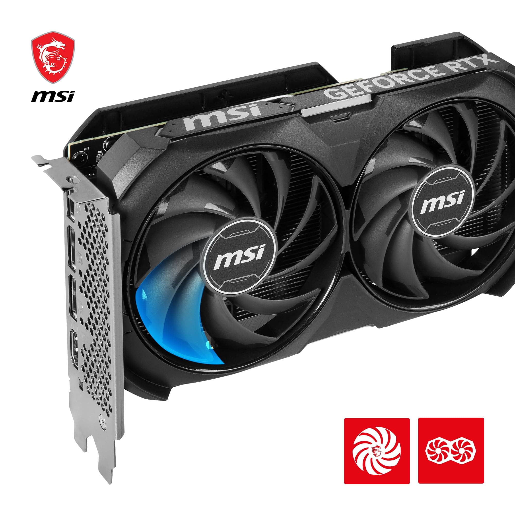 MSI GeForce RTX 4060 Ti Ventus 2X Black 8G OC Grafikkarte -NVIDIA RTX 4060 Ti, 8 GB GDDR6 Speicher, 18Gbps, PCIe 4.0, DLSS3 Bild 7