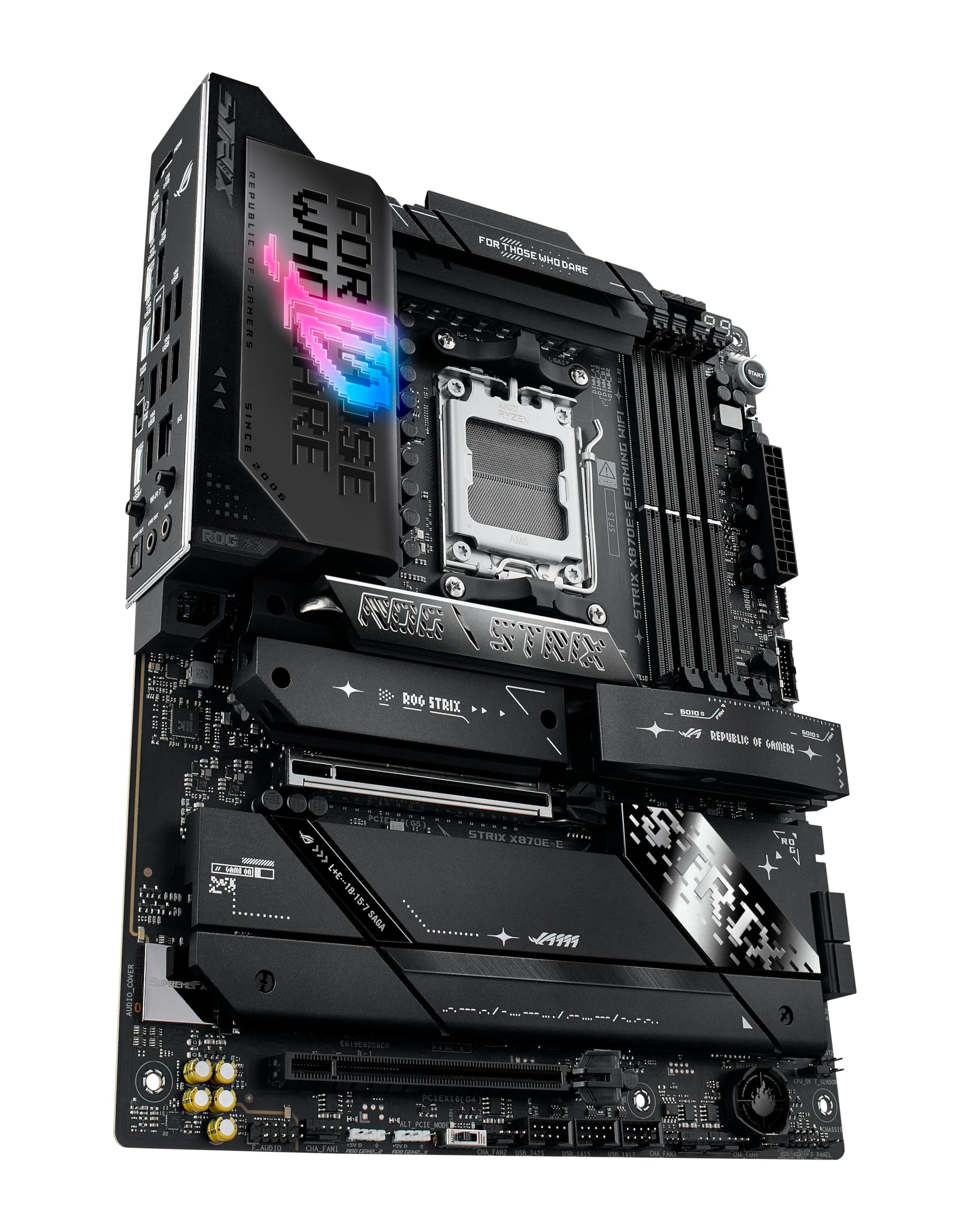ASUS ROG Strix X870E-E Gaming WiFi Mainboard Sockel AM5 (AMD, X870E, ATX, 18+2+2 Power Stages, Dynamic OC Switcher, Core Flex, DDR5, WiFi 7, M.2, PCIe 5.0) Bild 7