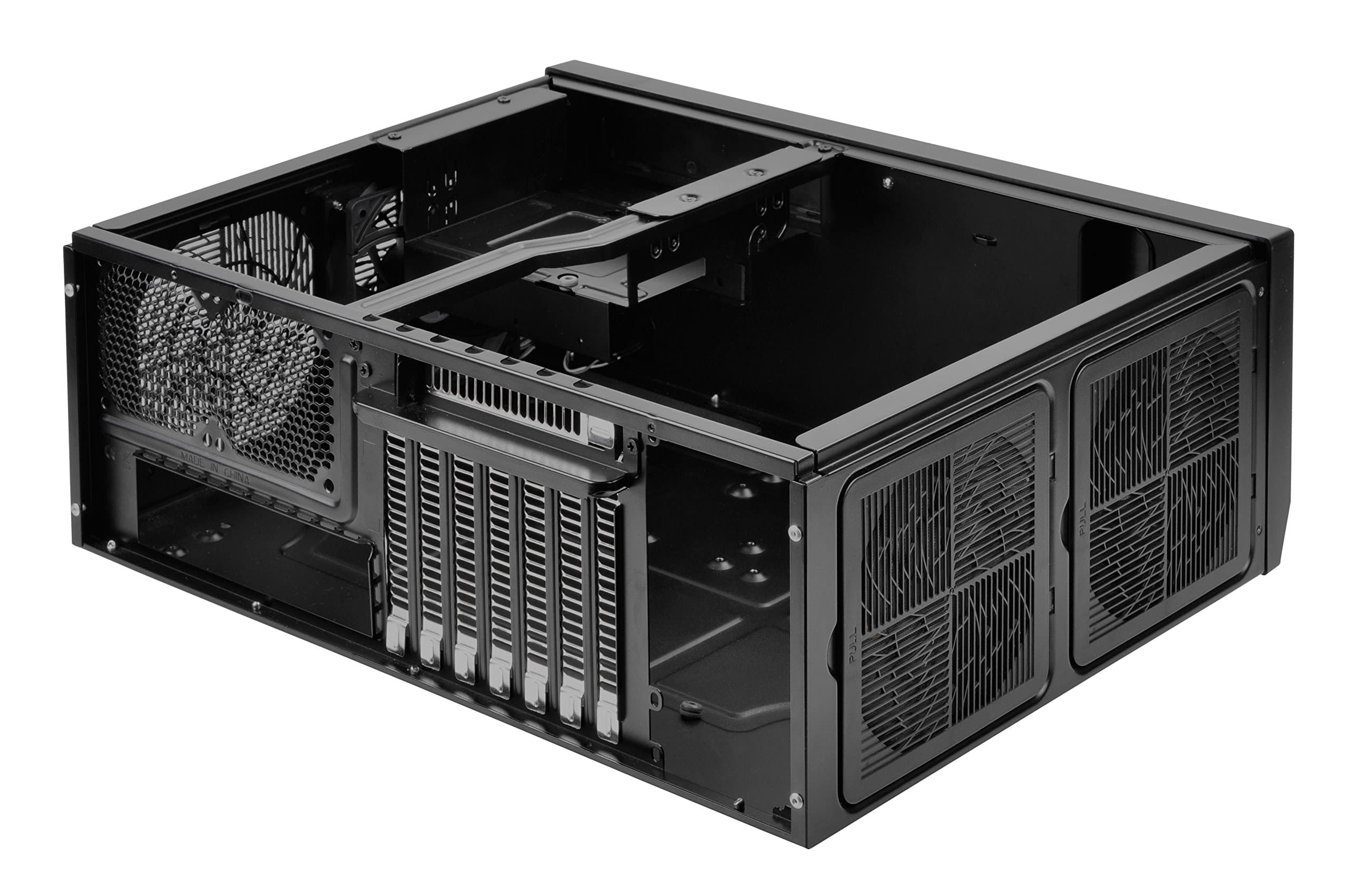 SilverStone SST-GD09B - Grandia HTPC ATX Desktop Gehäuse mit hochleistungsfähigem und geräuscharmen Kühlsystem, schwarz Bild 3
