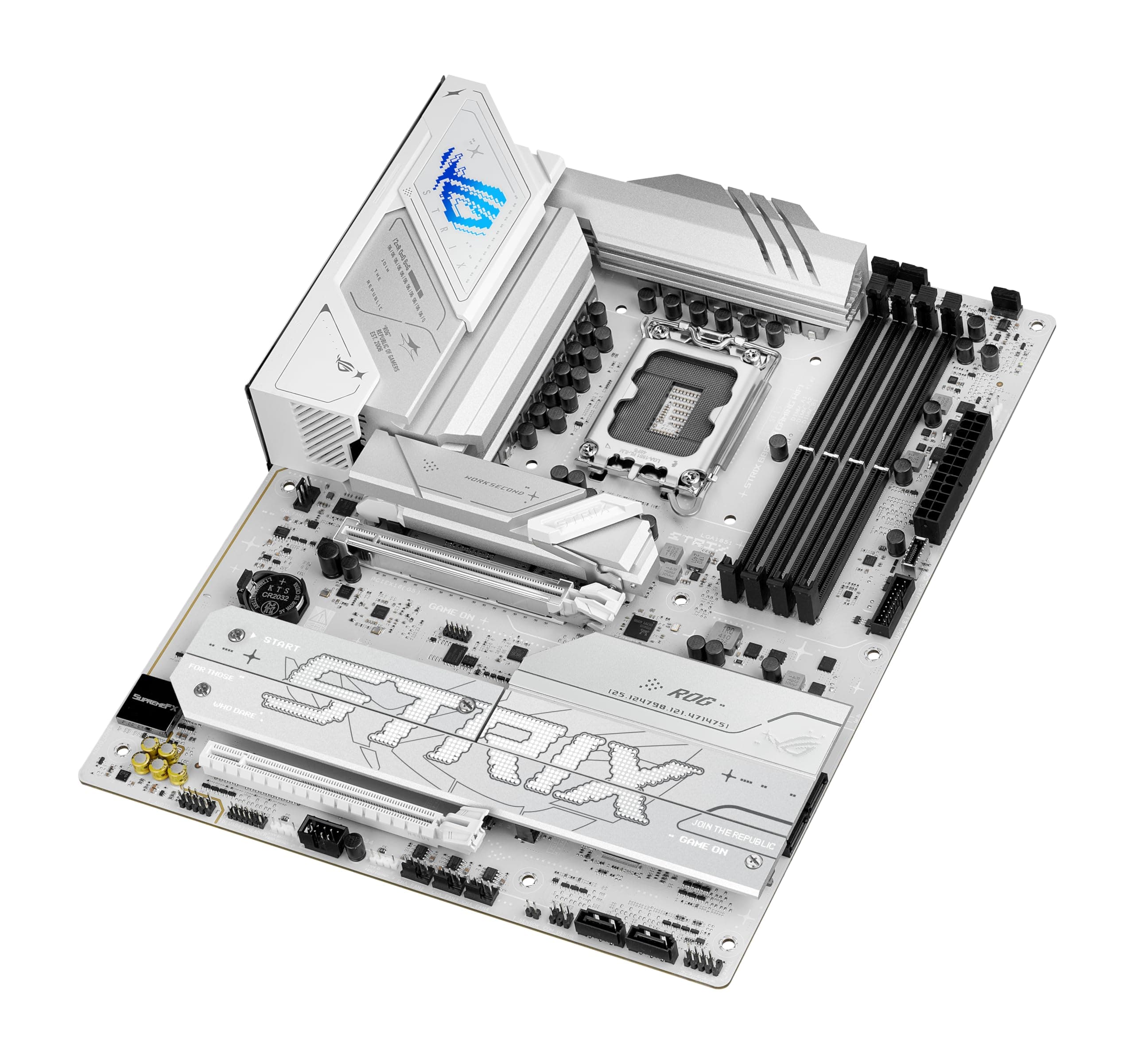 ASUS ROG Strix B860-A Gaming WiFi Mainboard Sockel Intel LGA 1851 (Intel B860, ATX, DDR5 Speicher, PCIe 5.0, WiFi 7, 3X PCIe 4.0 M.2, Aura Sync) Bild 3