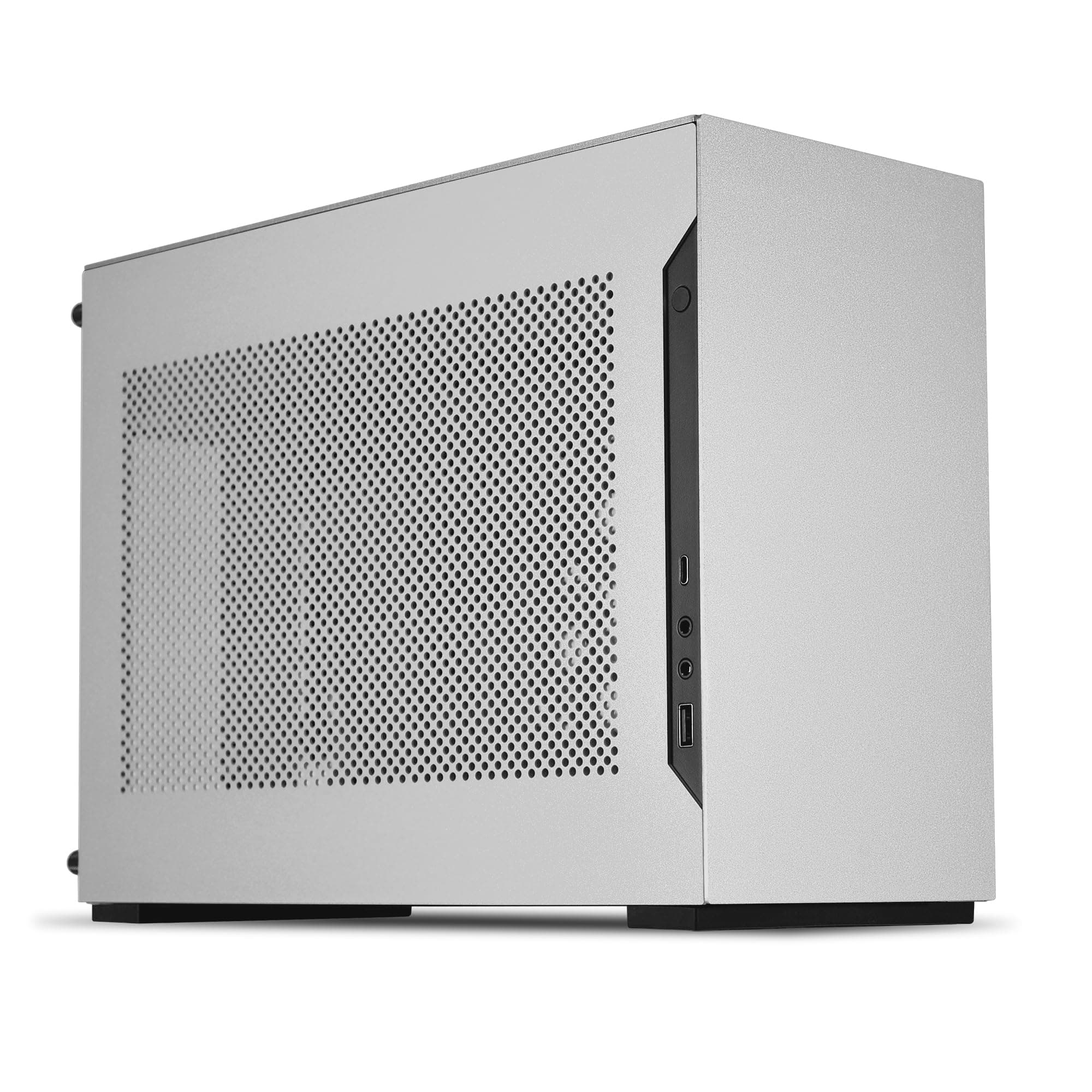 Lian Li DAN Cases A4-H2O Mini-ITX Gaming PC Gehäuse Silber | Kompaktes SFF Case aus Aluminium & Stahl mit PCIe 5.0 Riserkabel