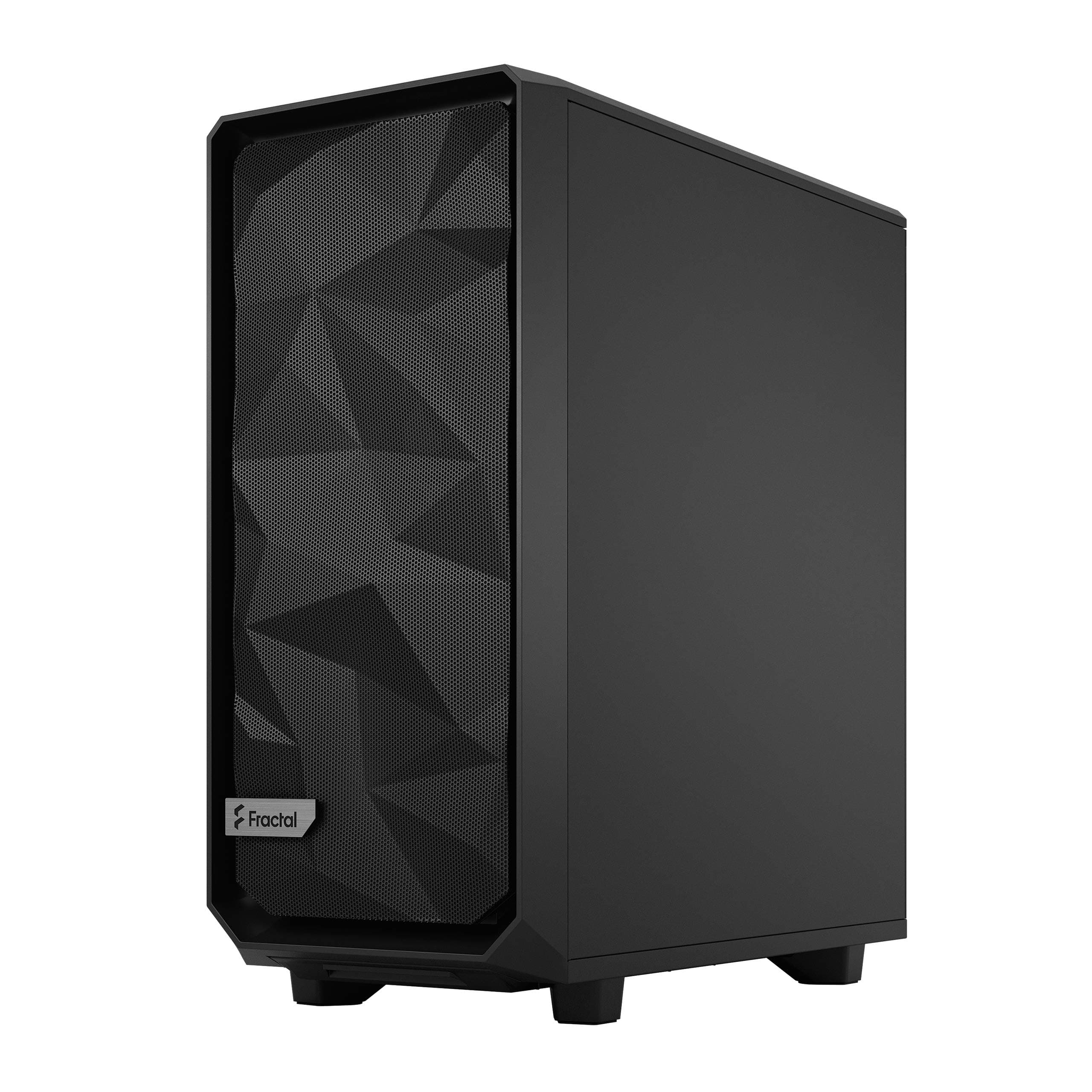 Fractal Design Meshify 2 Compact Black ATX Flexible High-Airflow Dark Tinted Tempered Glass Window Mid Tower Computer Case Schwarz/schiere Freude Bild 3