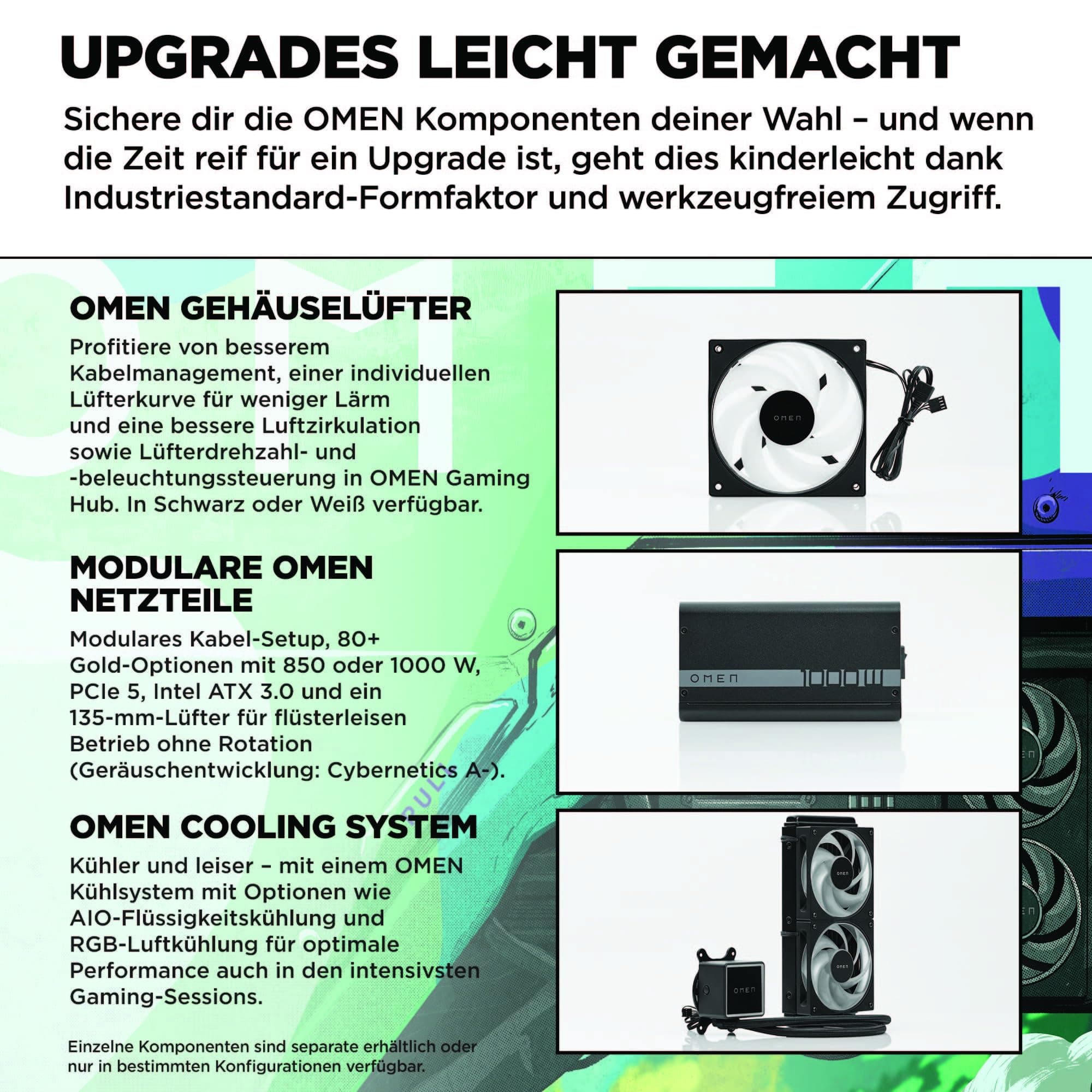 HP Omen GT16-0273ng 35L Gaming Desktop PC, Intel Core i7 i7-14700F, 32GB DDR5-SDRAM, 1 TB SSD, NVIDIA GeForce RTX 4060 Ti, Tower PC, Windows 11 Home, Schwarzes Metall mit Glas Blende Intel Core i7 i7-14700F NVIDIA GeForce RTX 4060 Ti Bild 5