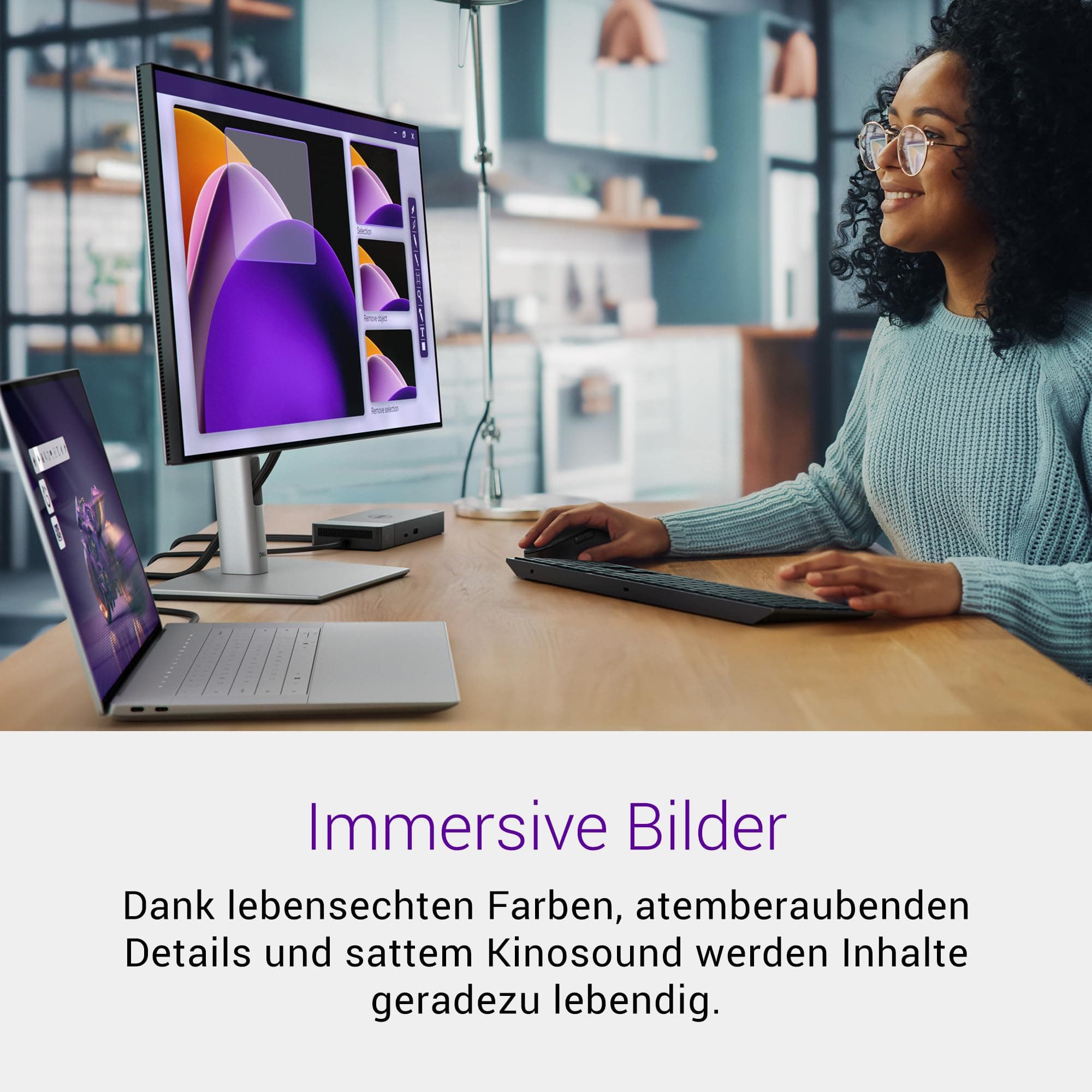 Dell 16 Premium Laptop DA16250-16,3" 4K OLED Touchscreen 120Hz, Intel Core Ultra 9 285H, RTX 5070, 32GB RAM, 1TB SSD, Windows 11 Home, Studio-Audio, QWERTZ, Platinum - 1 Jahr Dell Care Plus Intel Core Ultra 9 285H (16 Cores, up to 5.4GHz Turbo) 32 GB Windows 11 Home Bild 2