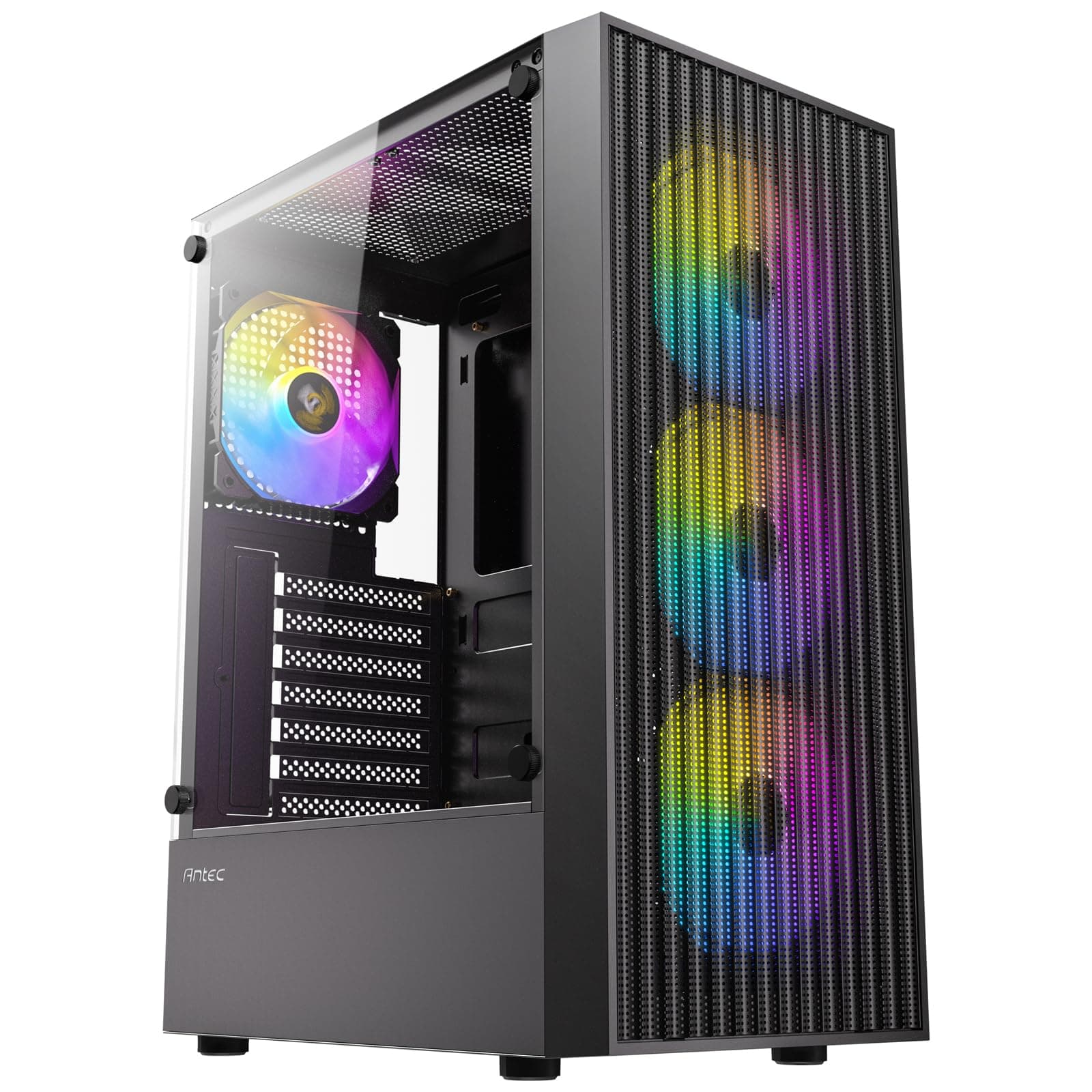 ANTEC AX27 RGB Elite PC Gehäuse Midi Tower Gaming ATX, schwarz Bild 3