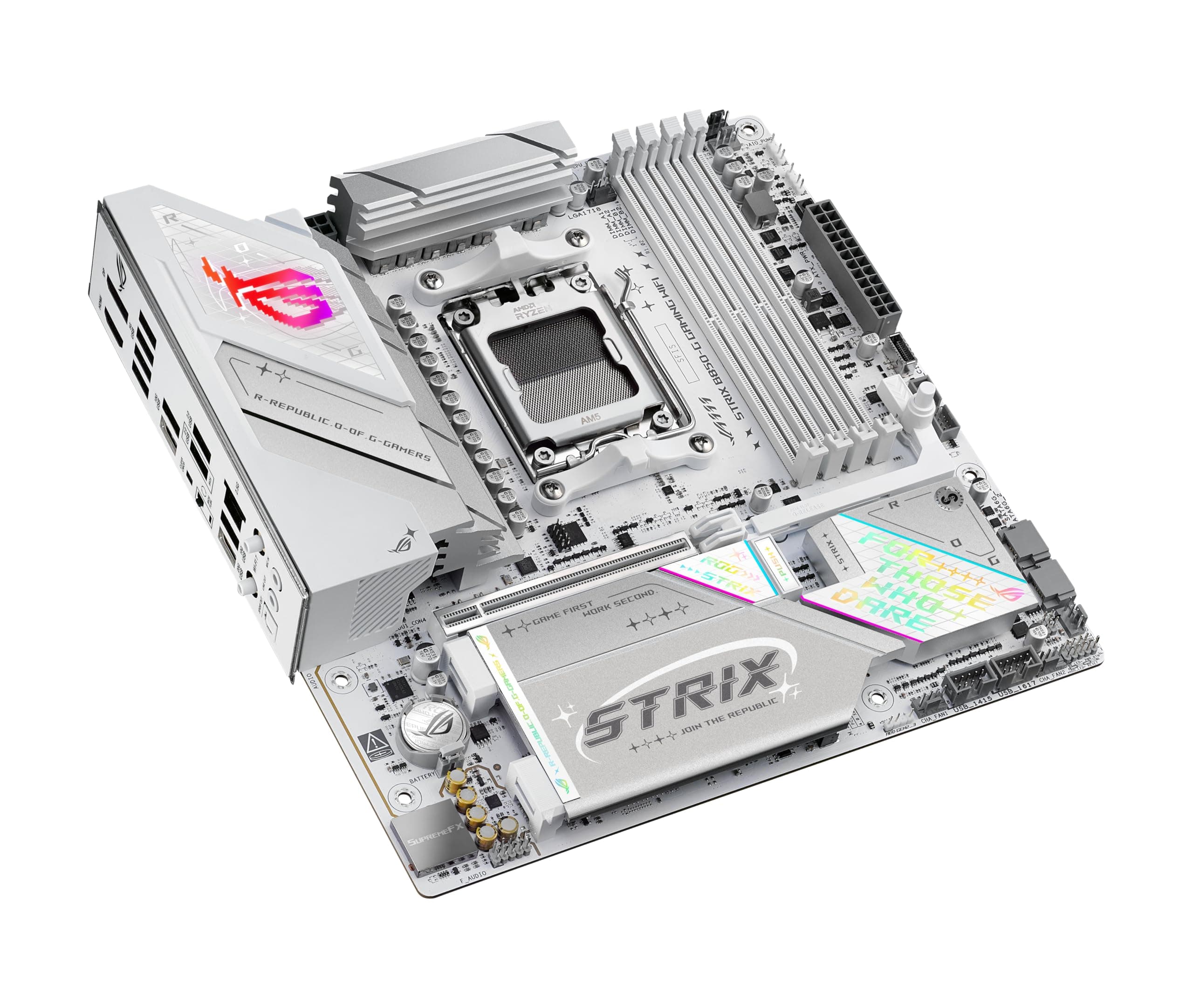 ASUS ROG Strix B850-G Gaming WiFi Mainboard Sockel AMD AM5 (mATX, DDR5 Speicher, 4X M.2, PCIe 5.0, WiFi 7, Aura Sync) Bild 5